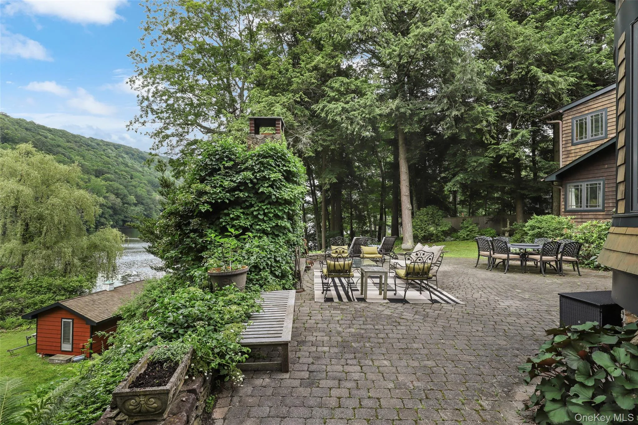 Outdoor area includes BBQ, outdoor fireplace, al fresco dining area and plenty of seating. Outdoor area includes BBQ, outdoor fireplace, al fresco dining area and plenty of seating.