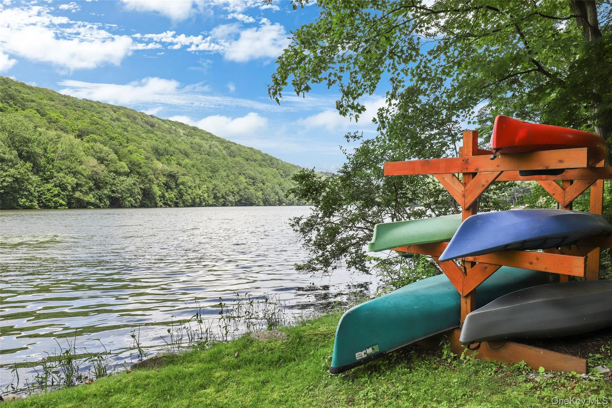 Watercraft at home's private lakefront. Watercraft at home's private lakefront.