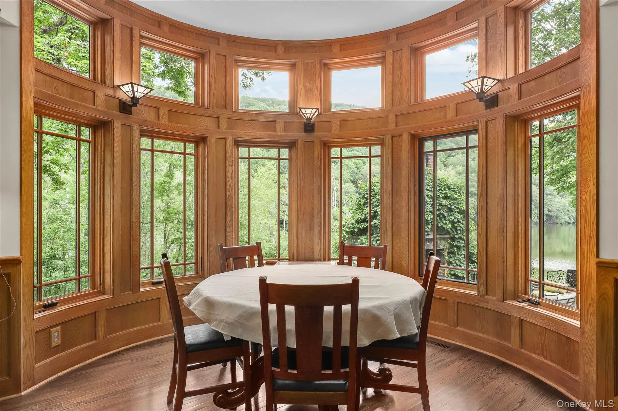Light and airy breakfast nook is not just for breakfast Light and airy breakfast nook is not just for breakfast