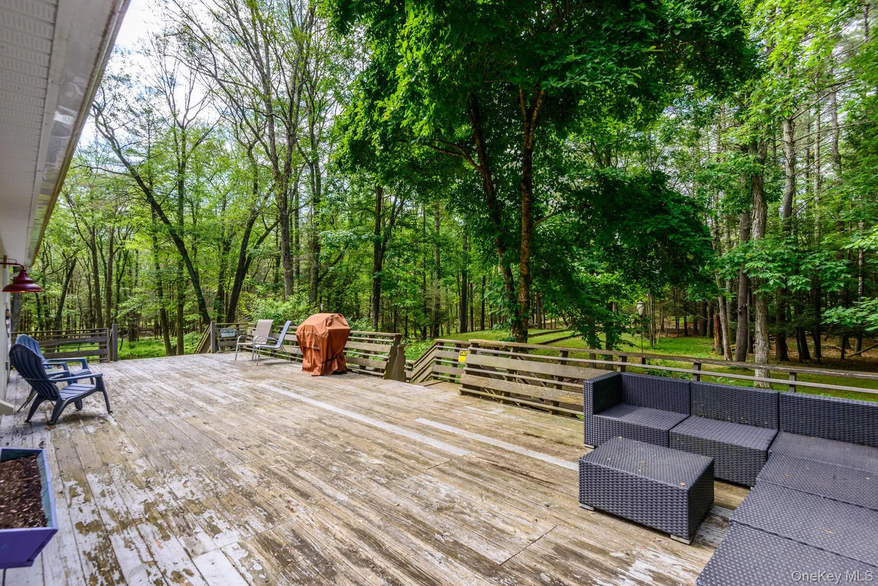 Deck featuring outdoor lounge area Deck featuring outdoor lounge area