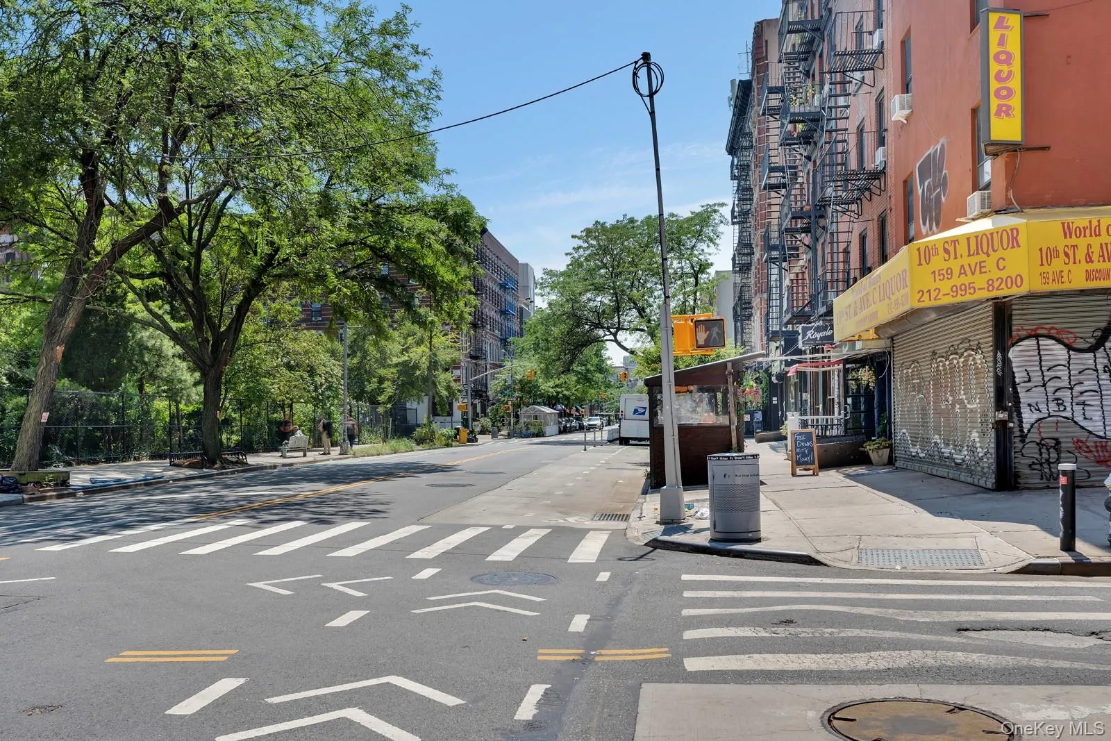 View of Avenue C looking downtown View of Avenue C looking downtown