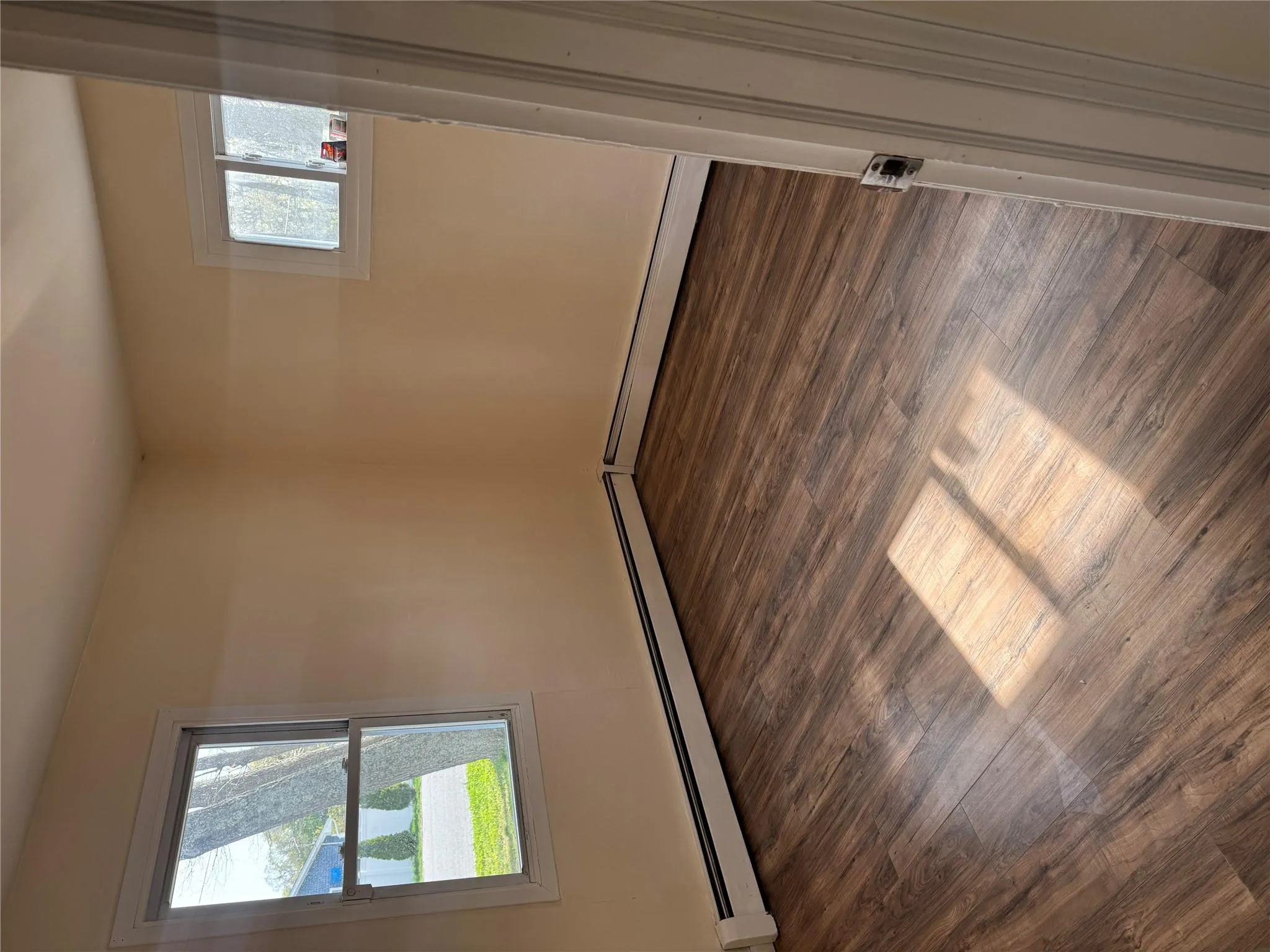 Empty room with wood finished floors Empty room with wood finished floors