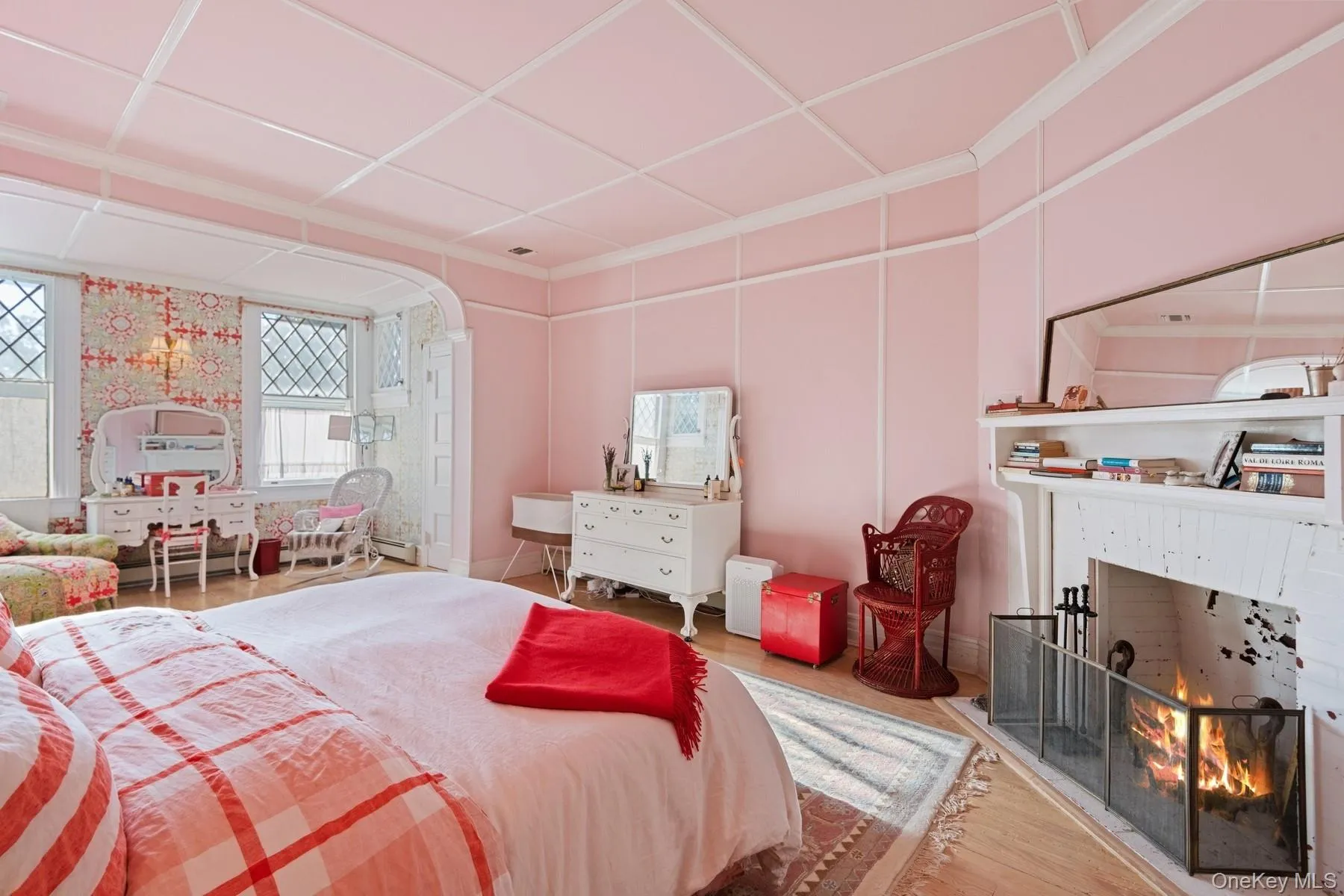 Primary Bedroom with sitting area and fireplace Primary Bedroom with sitting area and fireplace