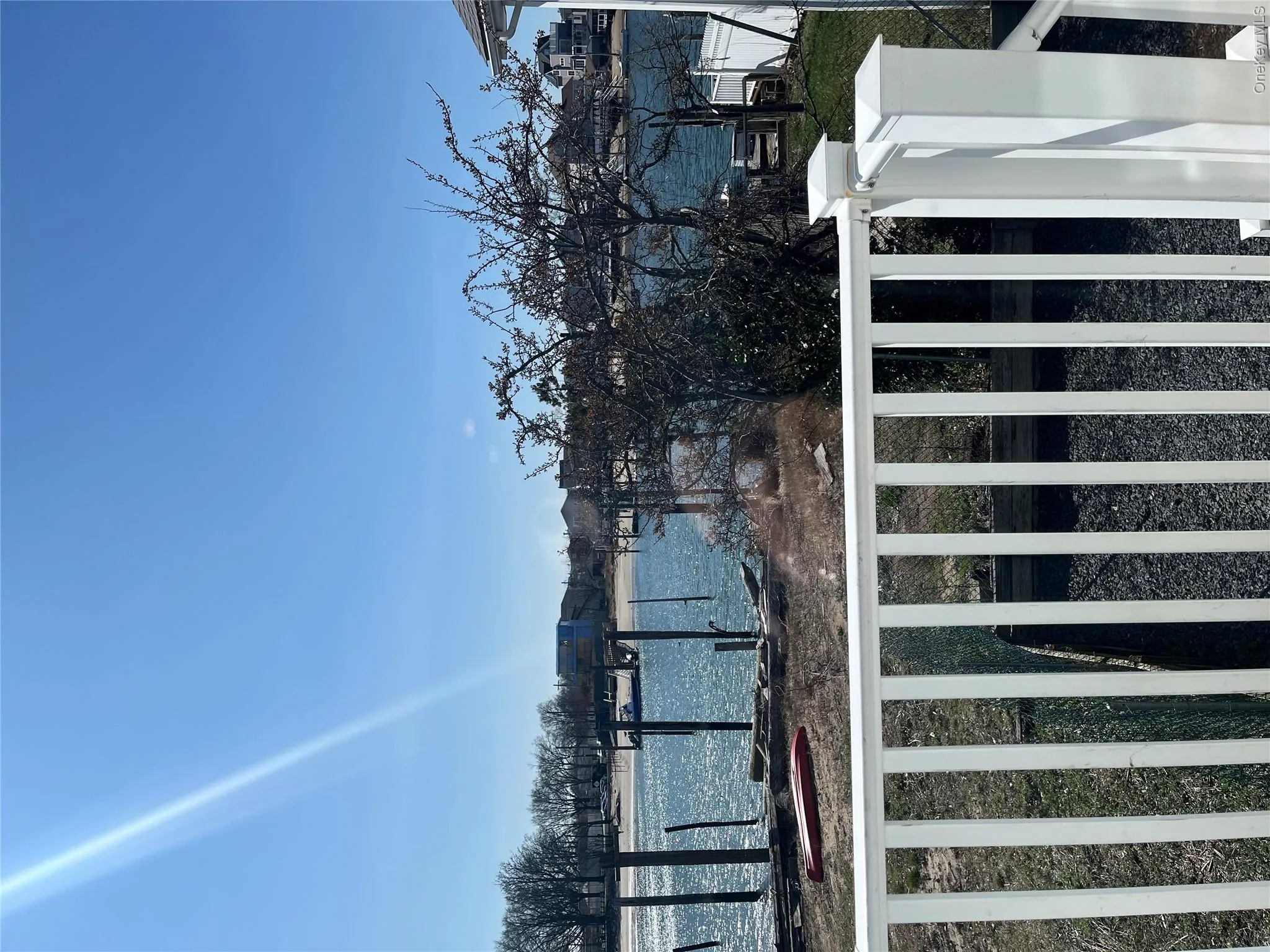 Water view from Living room and upstairs bedroom. Water view from Living room and upstairs bedroom.