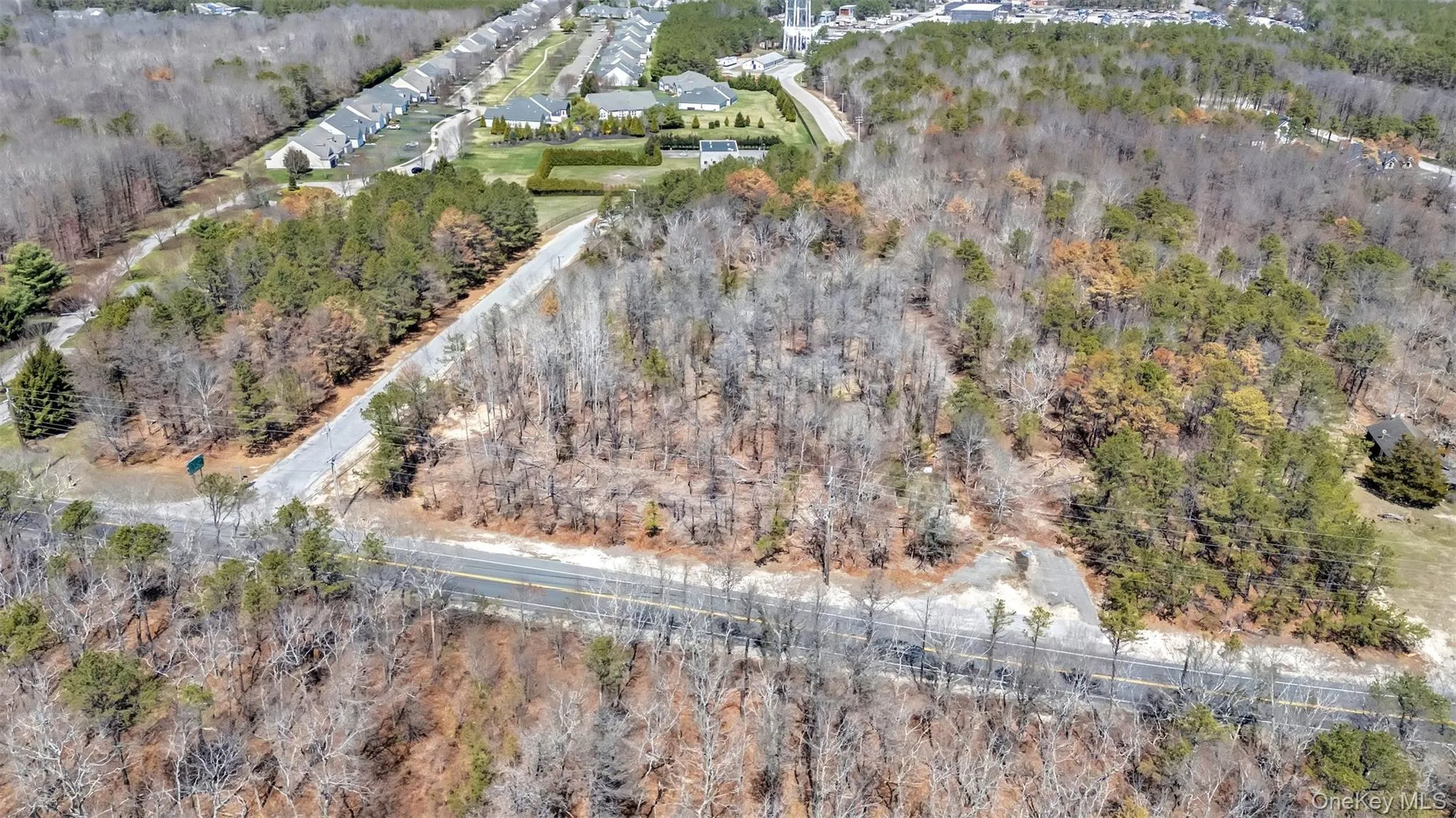 Birds eye view of property