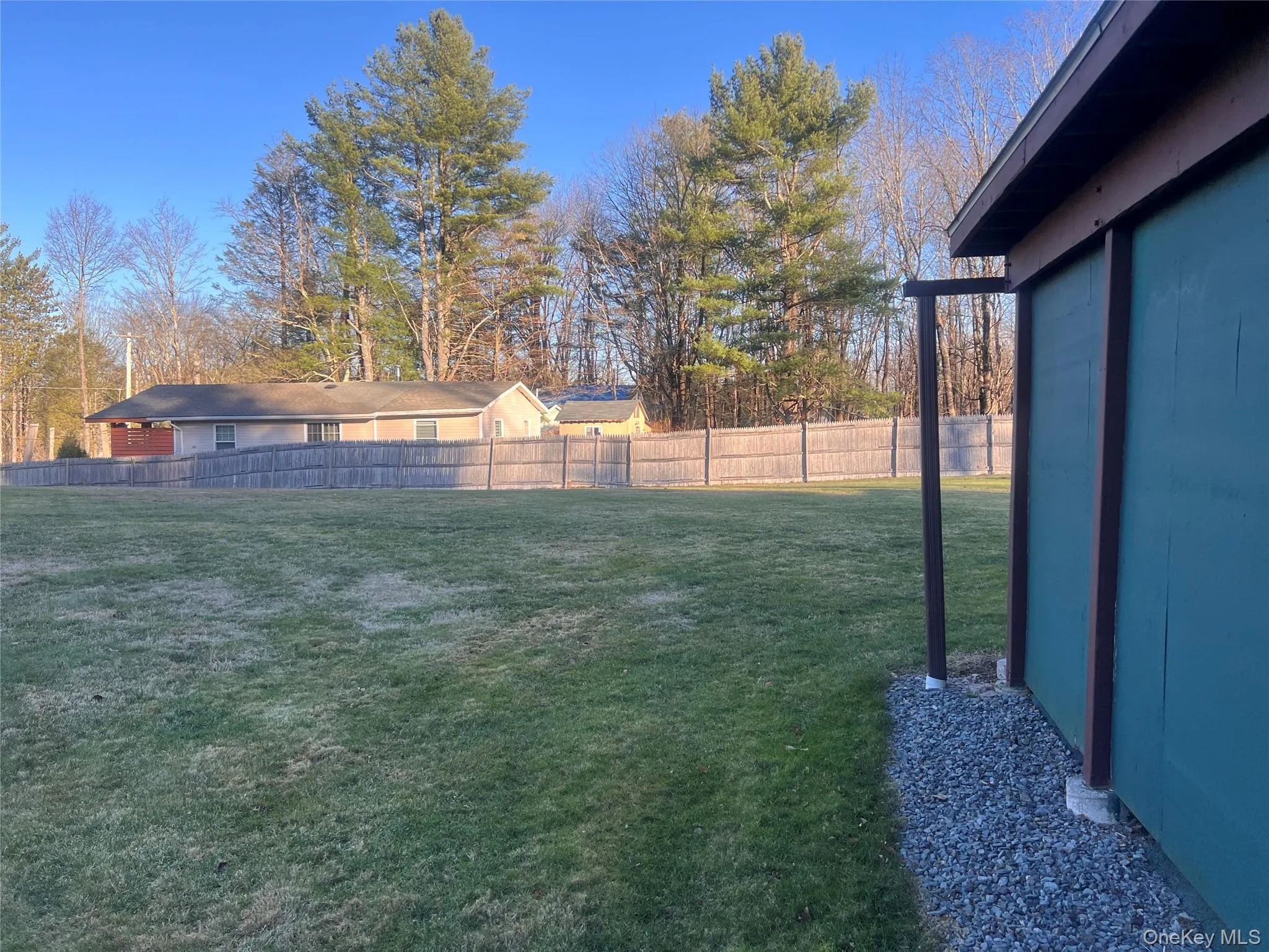 View of fenced backyard View of fenced backyard