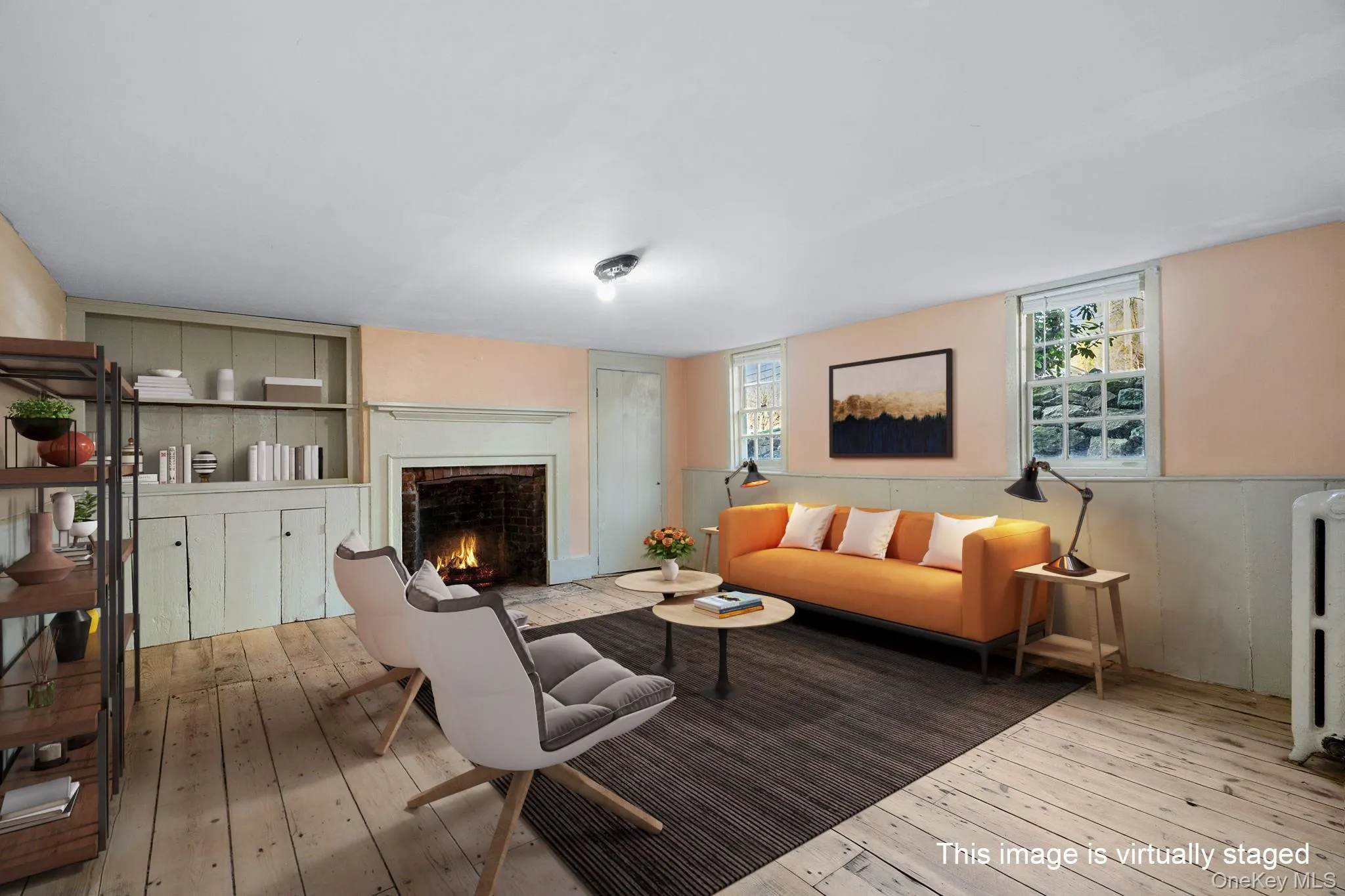 Lower level space, there are two rooms on the lower level and a bathroom, access from first floor or door entry from rear property. Virtual staged. Lower level space, there are two rooms on the lower level and a bathroom, access from first floor or door entry from rear property. Virtual staged.