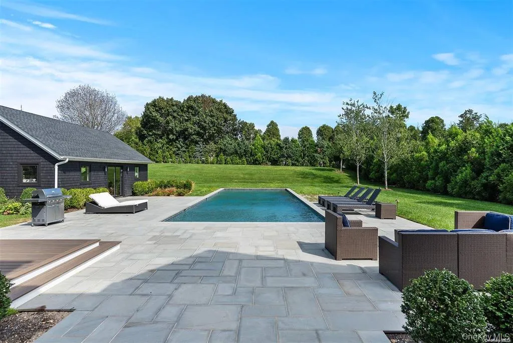 Outdoor heated gunite 40x60 pool with a patio area, an outdoor hangout area, and area for grilling Outdoor heated gunite 40x60 pool with a patio area, an outdoor hangout area, and area for grilling