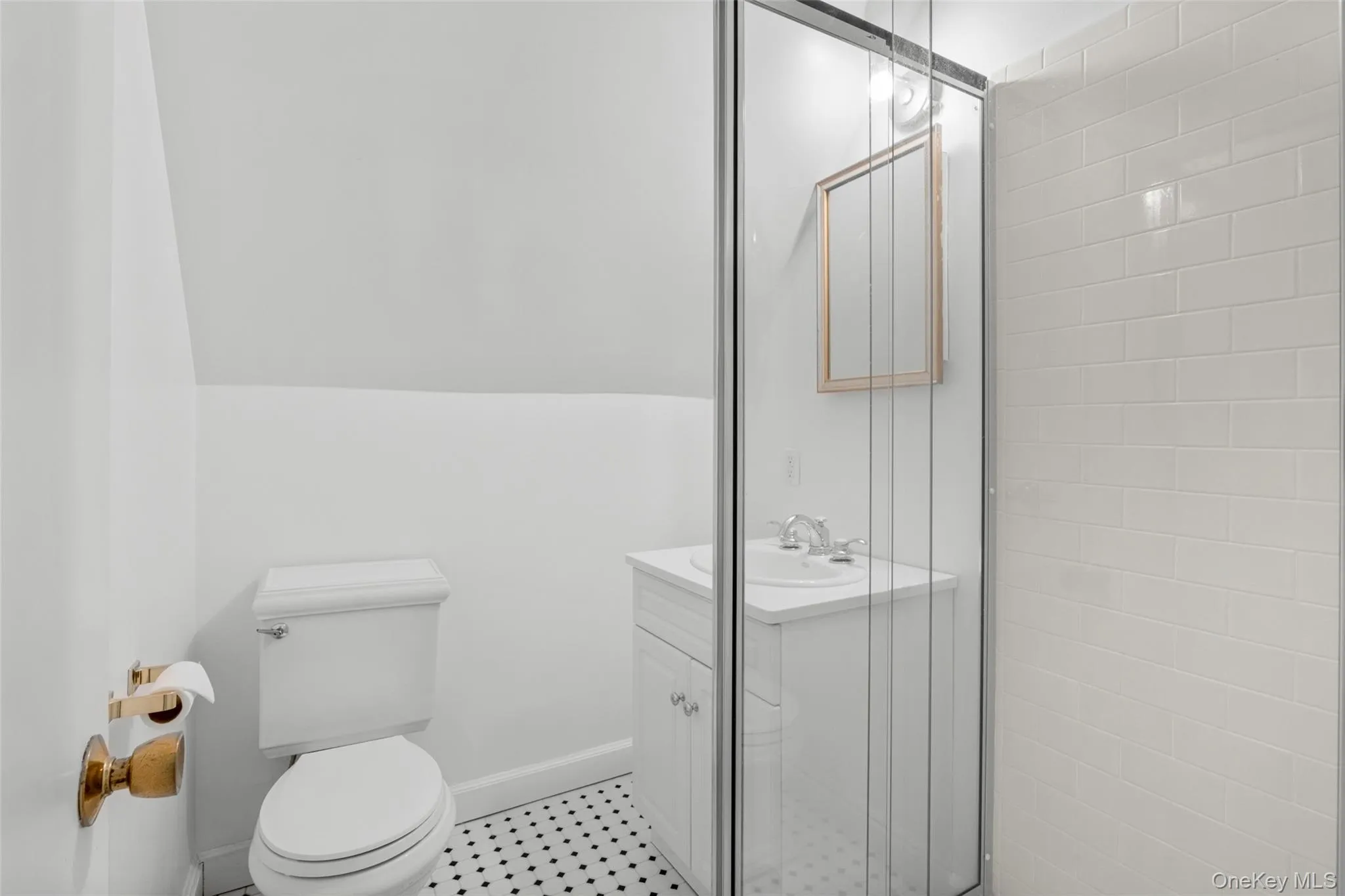 Guest or nanny suite bathroom over garage. Guest or nanny suite bathroom over garage.