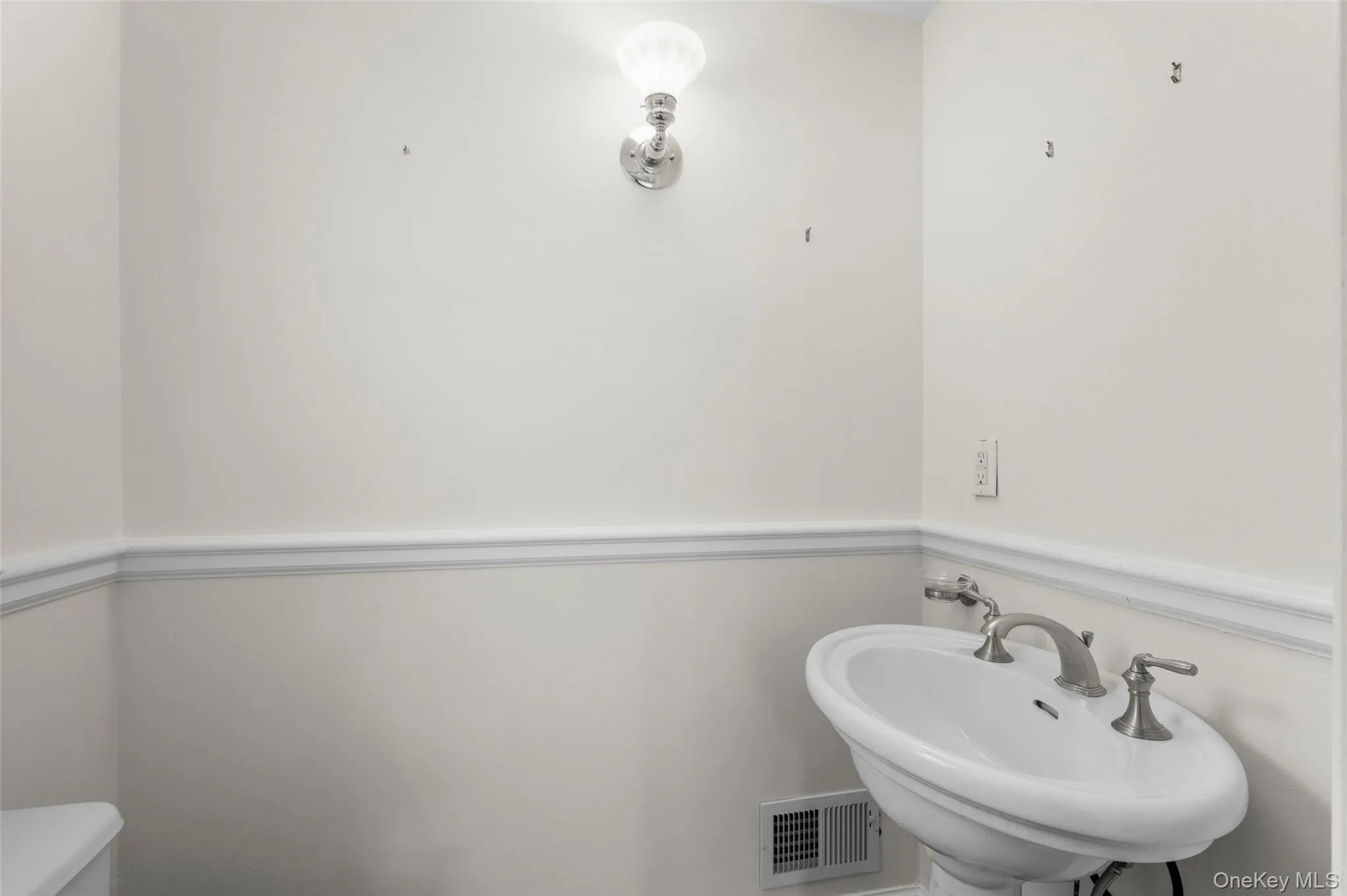Powder room and hall closet are in the office. Powder room and hall closet are in the office.