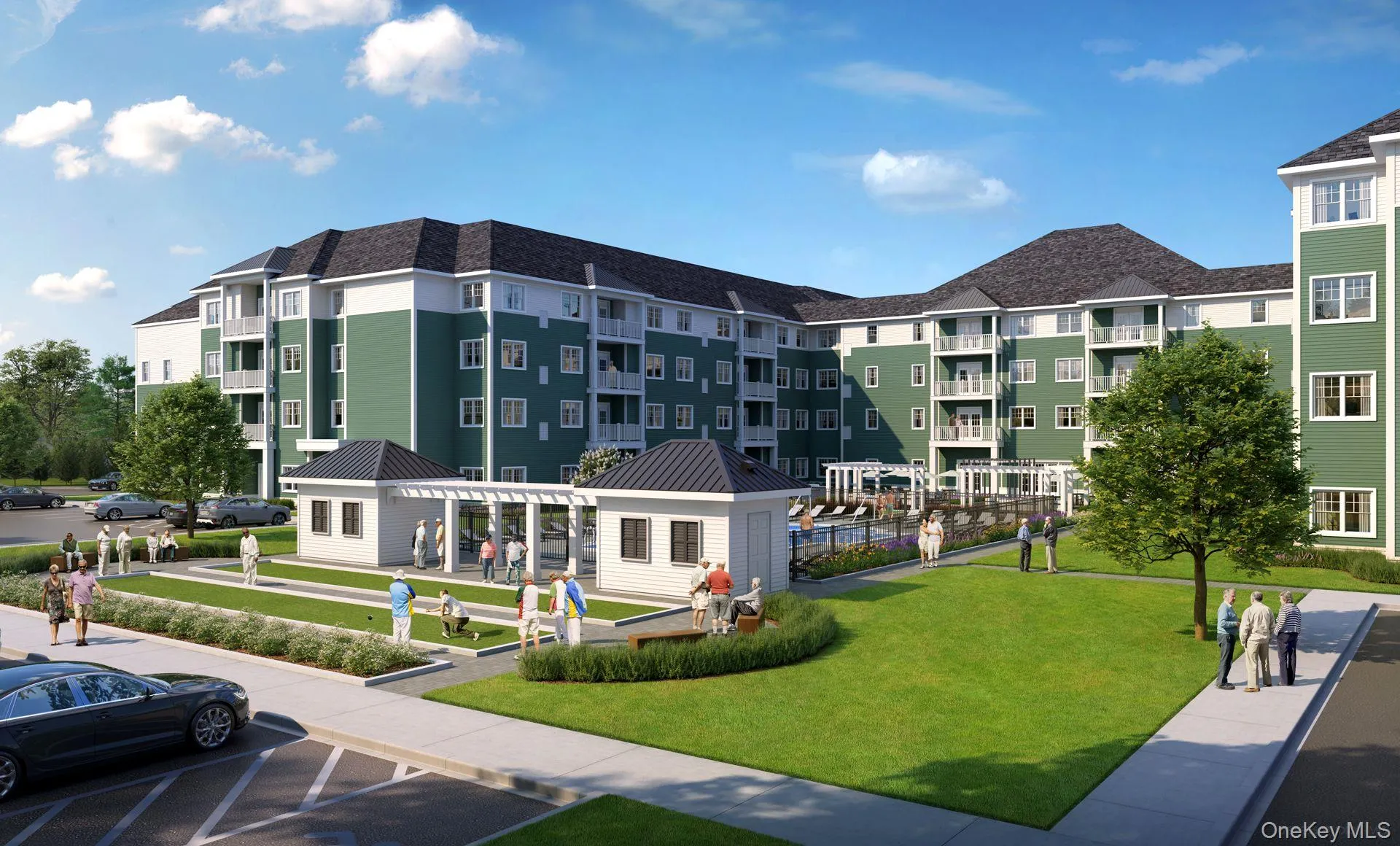 View of building exterior with uncovered parking View of building exterior with uncovered parking