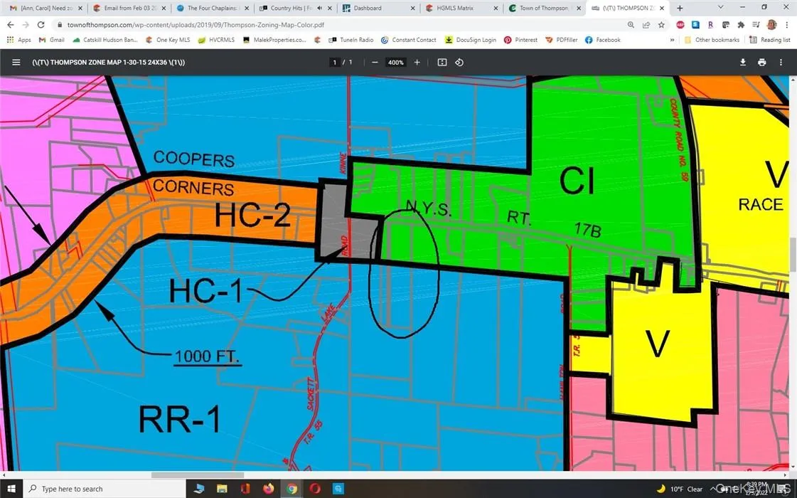 Zoned Commercial/Industrial in the front and residential in the back. Zoned Commercial/Industrial in the front and residential in the back.