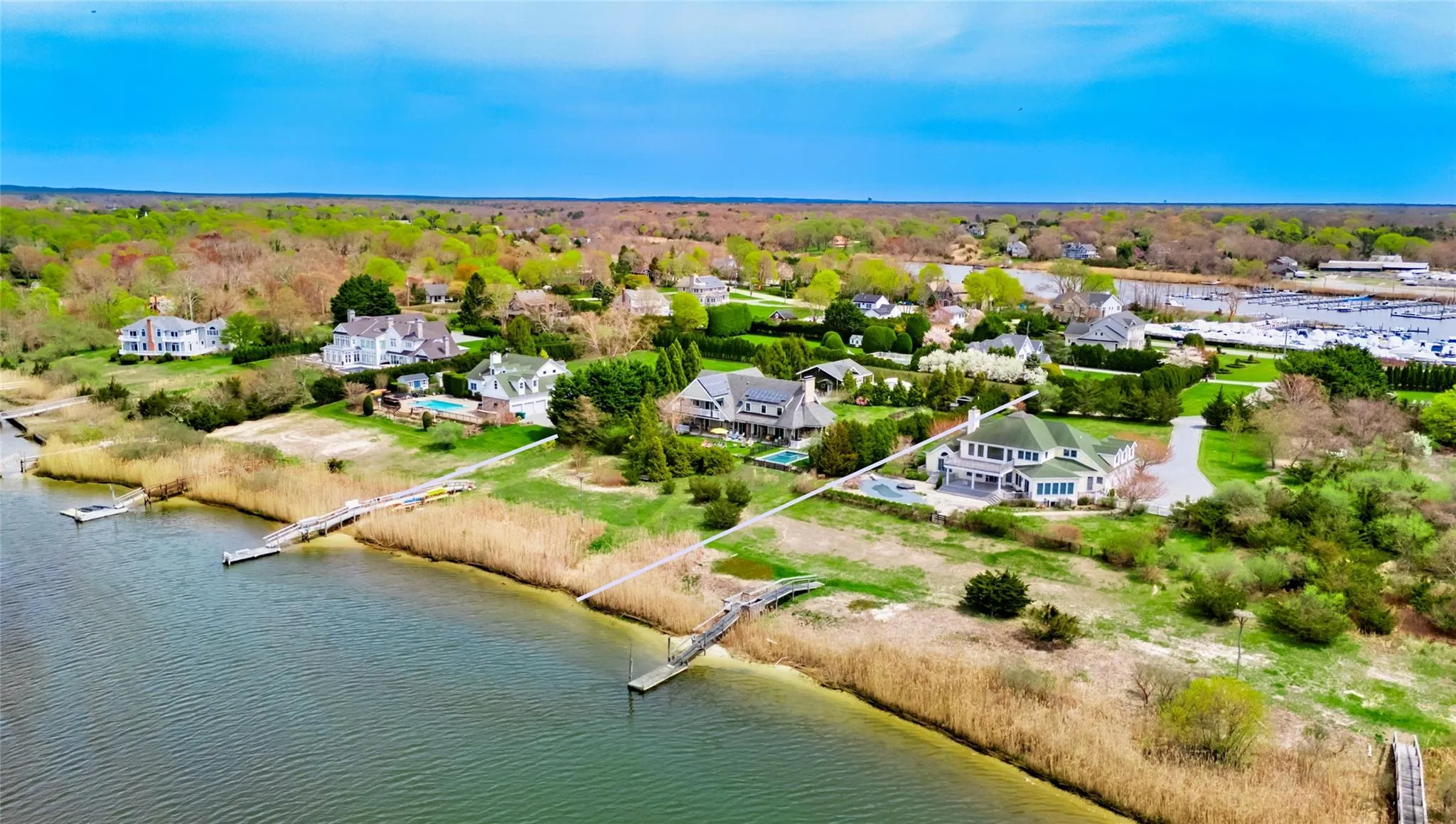 Bird's eye view with a residential view and a water view Bird's eye view with a residential view and a water view