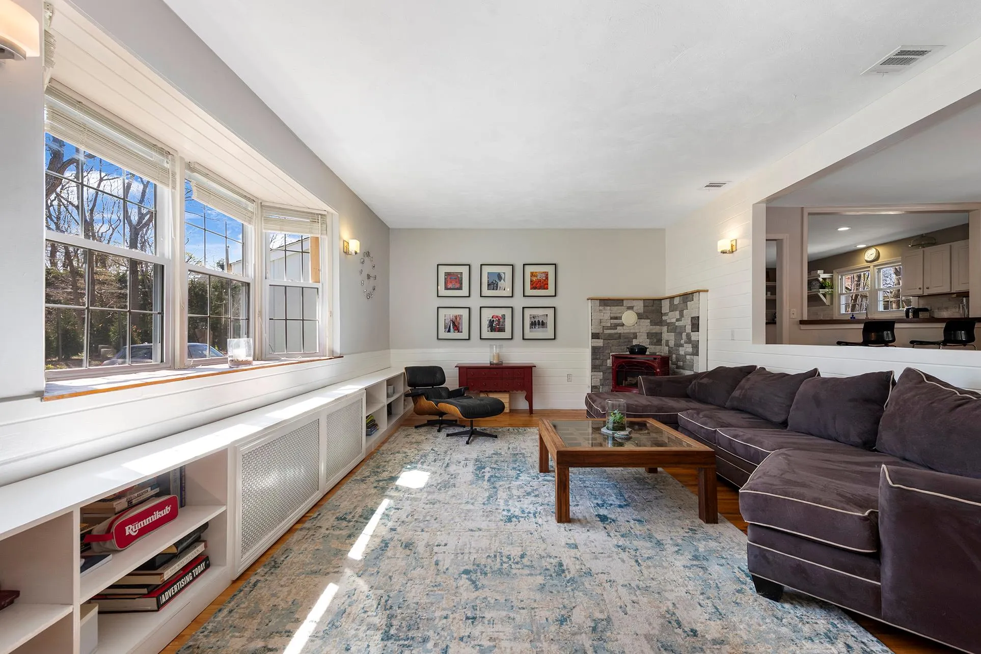 Living area featuring wood finished floors Living area featuring wood finished floors