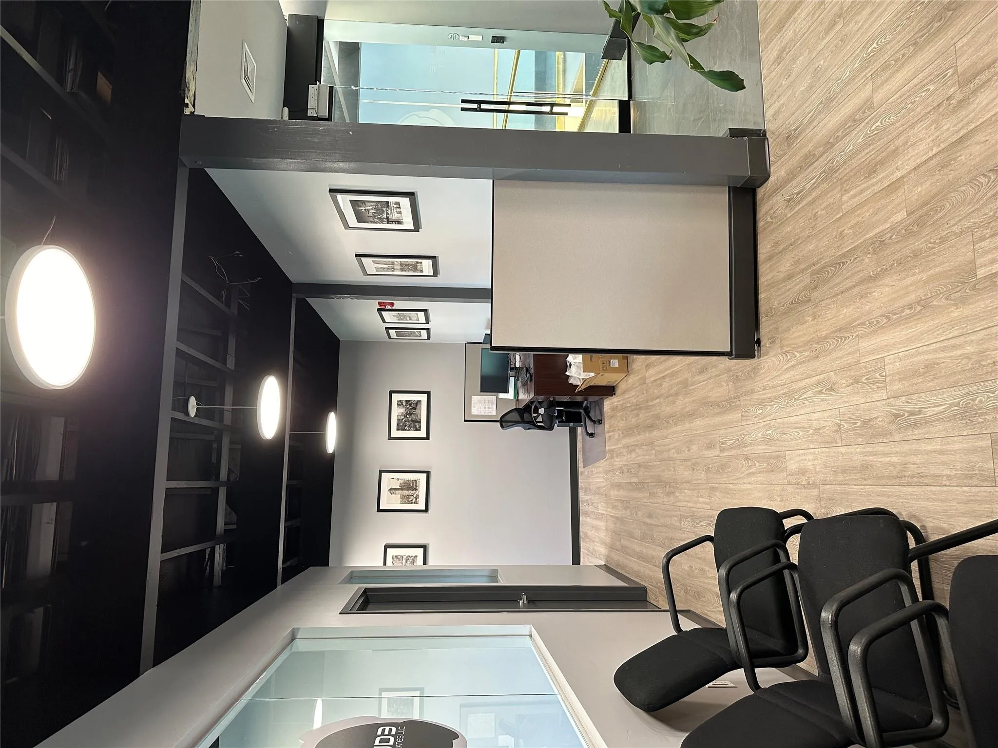 Reception area with visible vents Reception area with visible vents