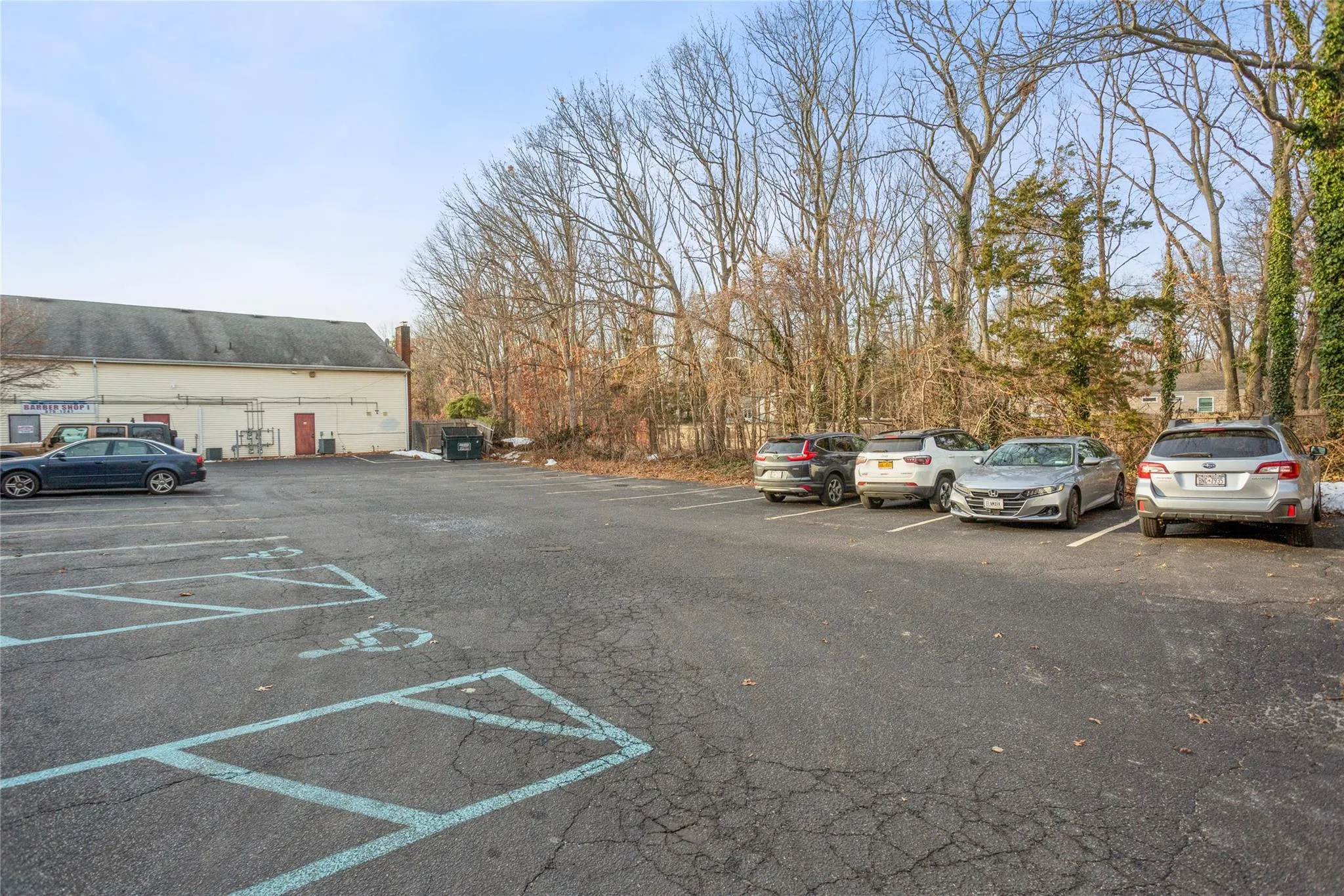 View of uncovered parking lot View of uncovered parking lot