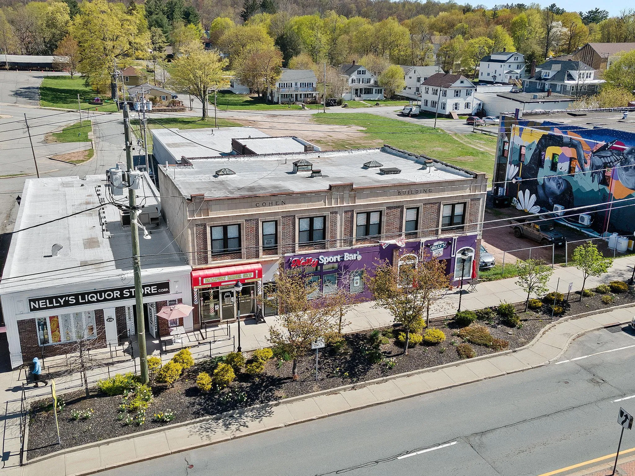 Aerial view of residential area Aerial view of residential area