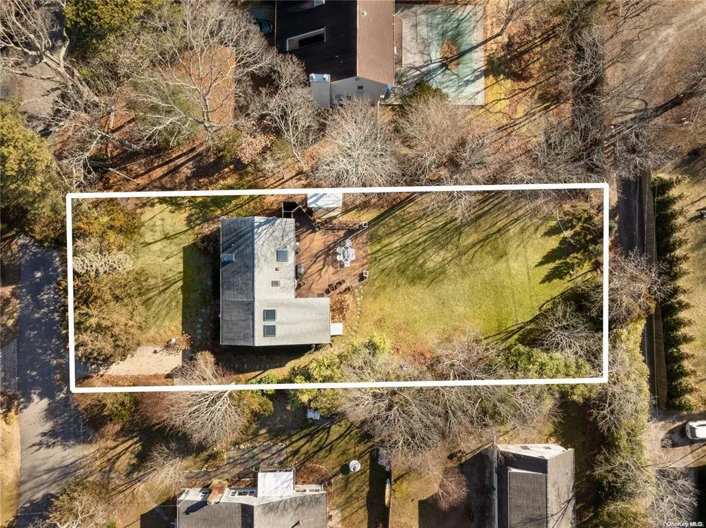 View of subject property with property boundaries highlighted View of subject property with property boundaries highlighted