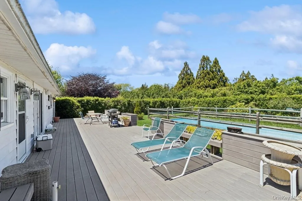 View of wooden deck View of wooden deck