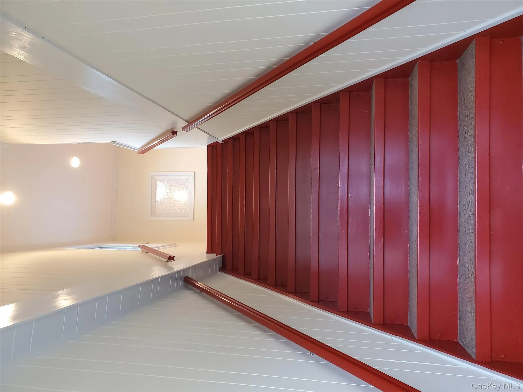 Stairs featuring recessed lighting Stairs featuring recessed lighting
