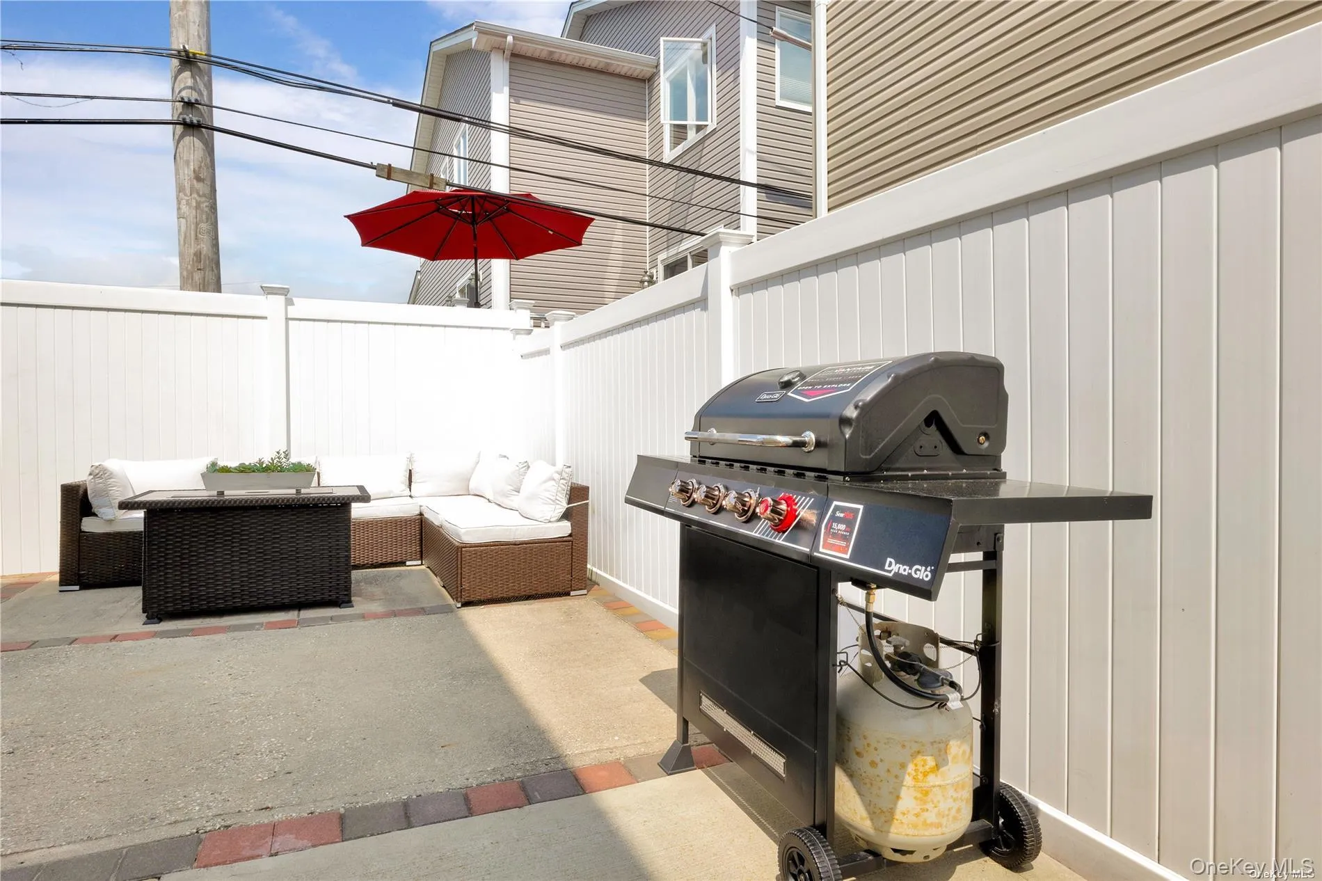 View of patio / terrace featuring an outdoor living space and a grill View of patio / terrace featuring an outdoor living space and a grill