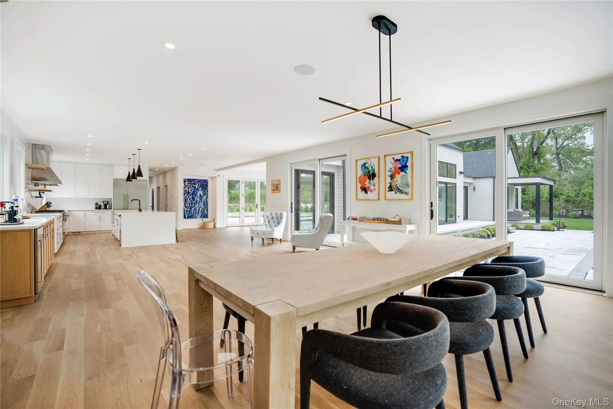 Dining area featuring plenty of natural light, light wood finished floors, and recessed lighting Dining area featuring plenty of natural light, light wood finished floors, and recessed lighting