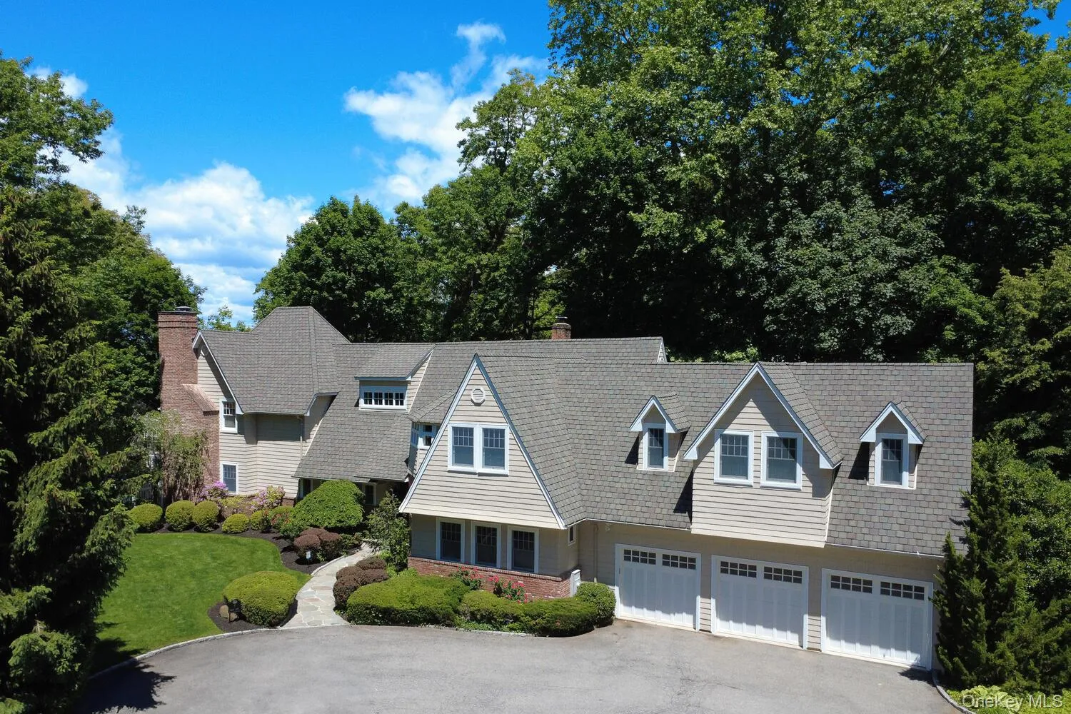 Shingle-style home with a 3 car garage, Shingle-style home with a 3 car garage,