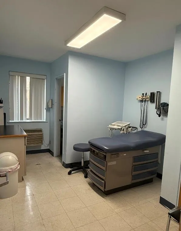 Exam room with bathroom Exam room with bathroom