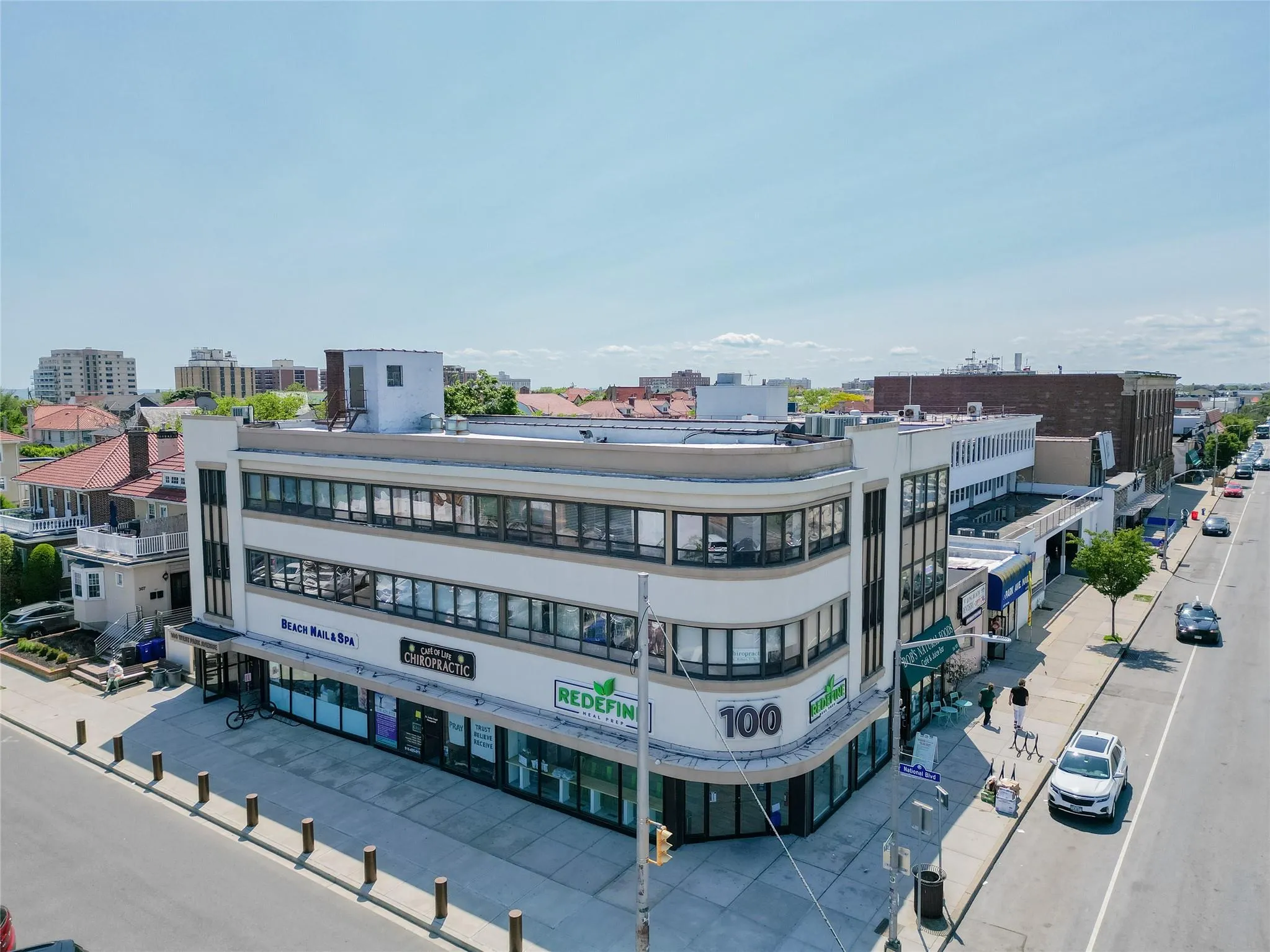 View of building exterior with a view of city View of building exterior with a view of city