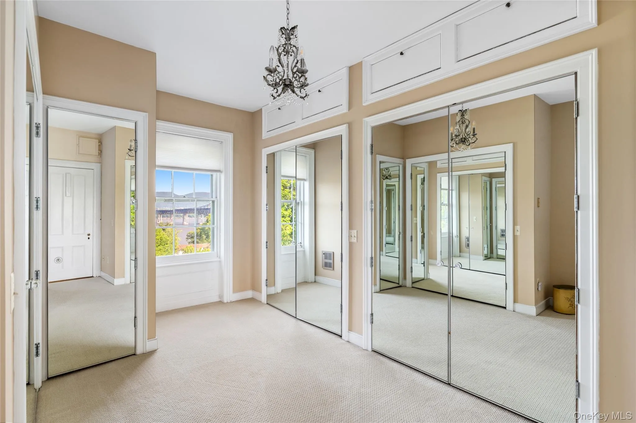 River views, custom closet corridor. River views, custom closet corridor.