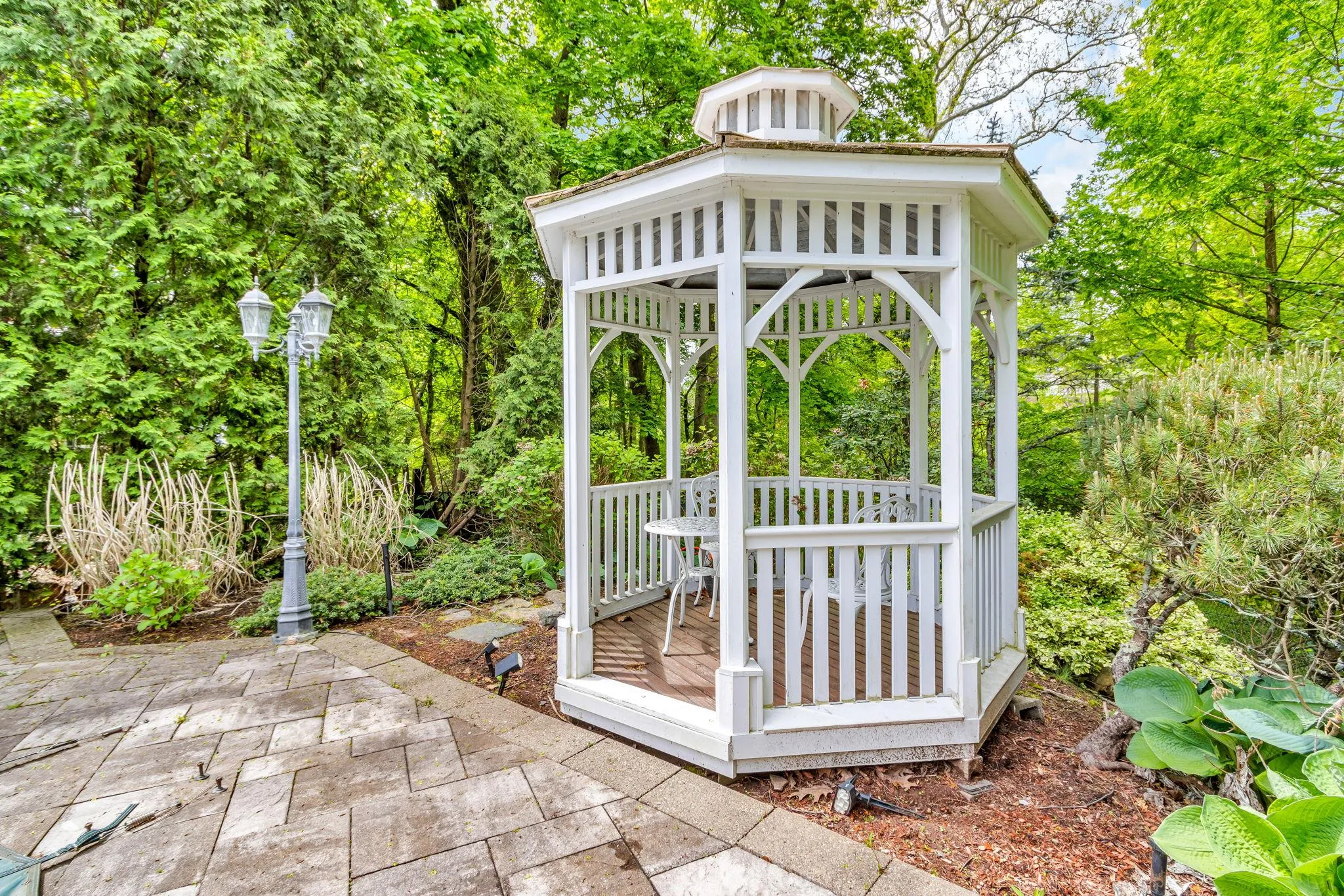 View of patio / terrace with a gazebo View of patio / terrace with a gazebo