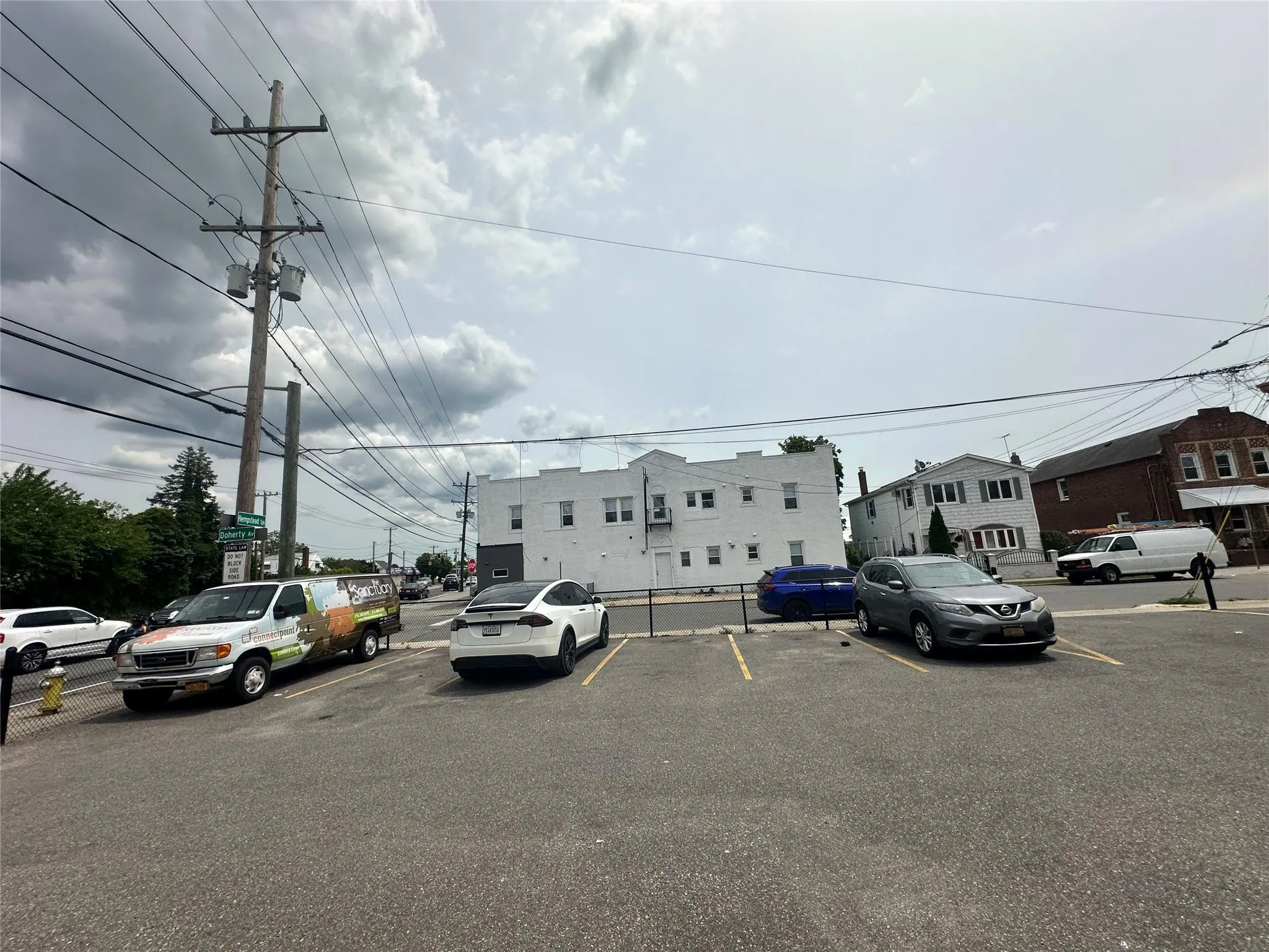 View of uncovered parking lot View of uncovered parking lot
