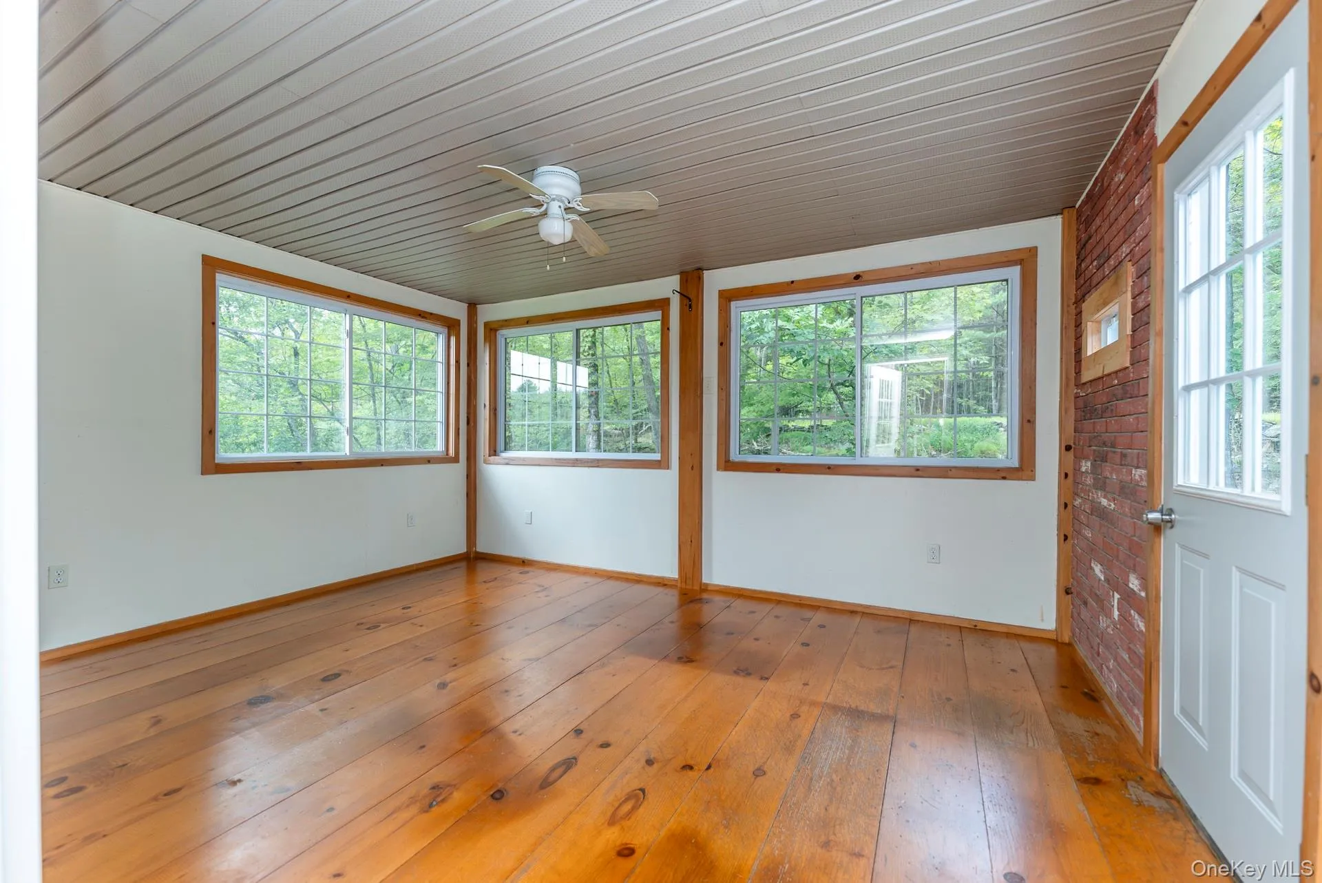 View of unfurnished sunroom View of unfurnished sunroom