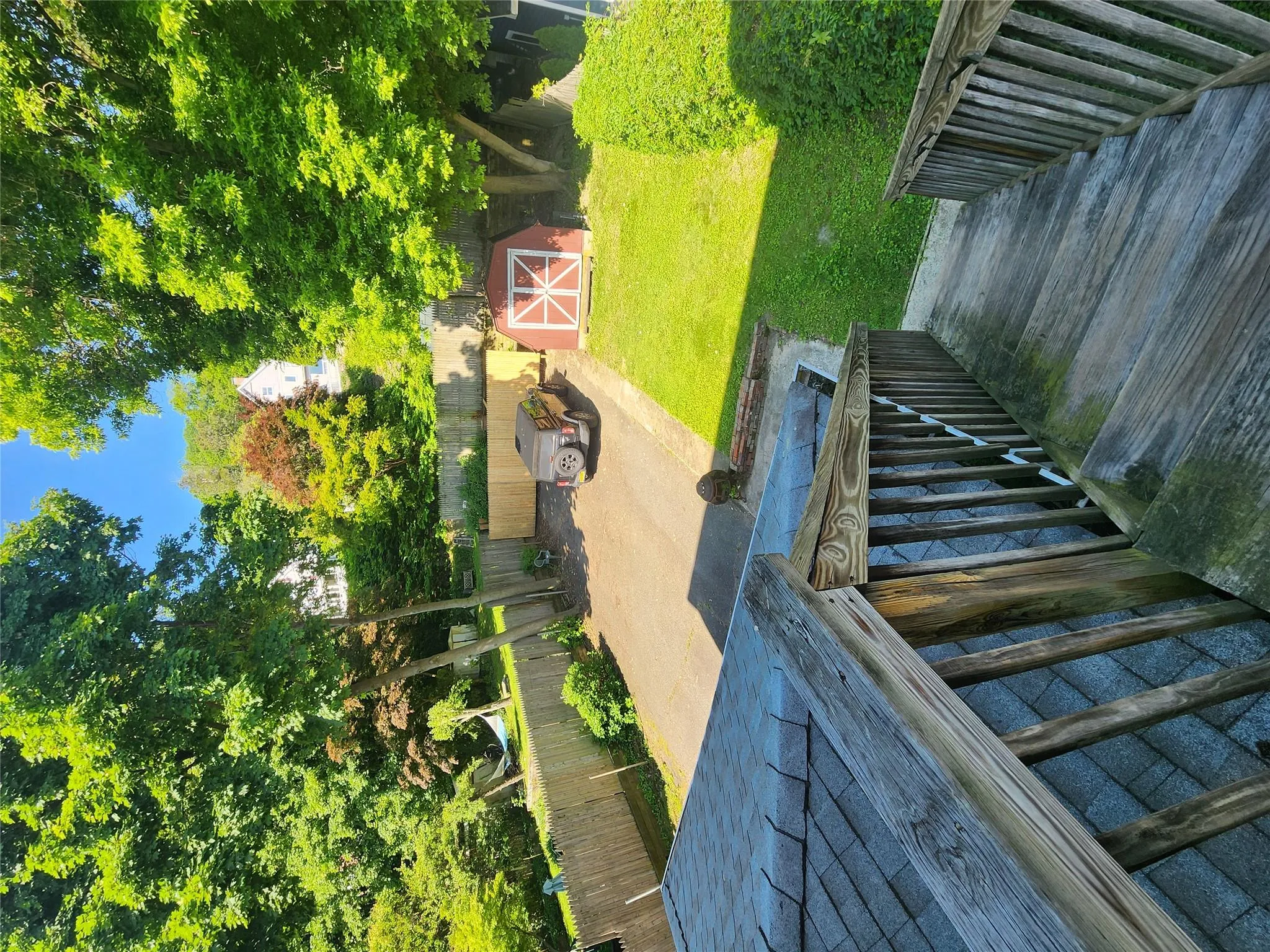 View of wooden deck View of wooden deck