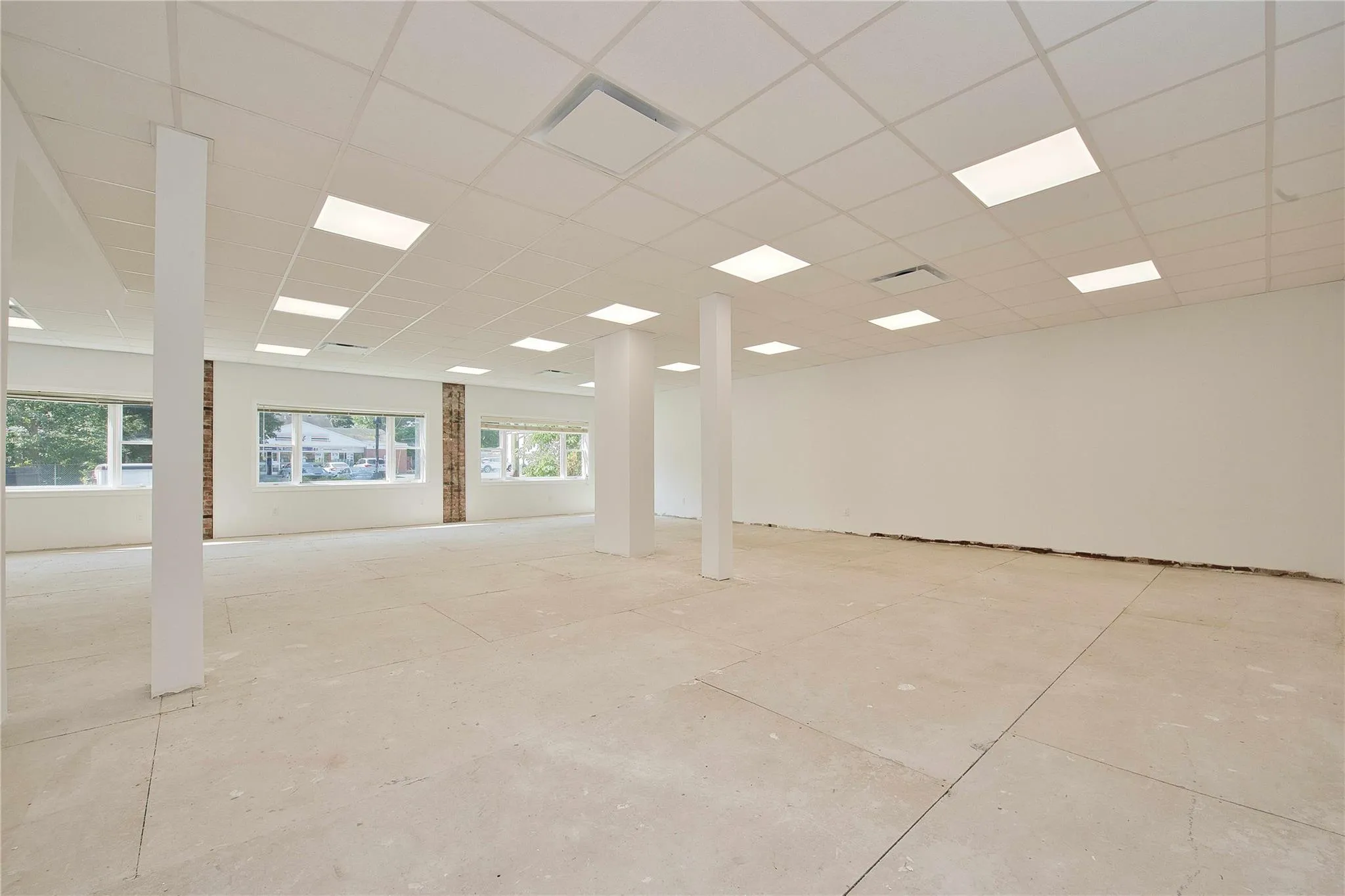 Spare room featuring a paneled ceiling Spare room featuring a paneled ceiling