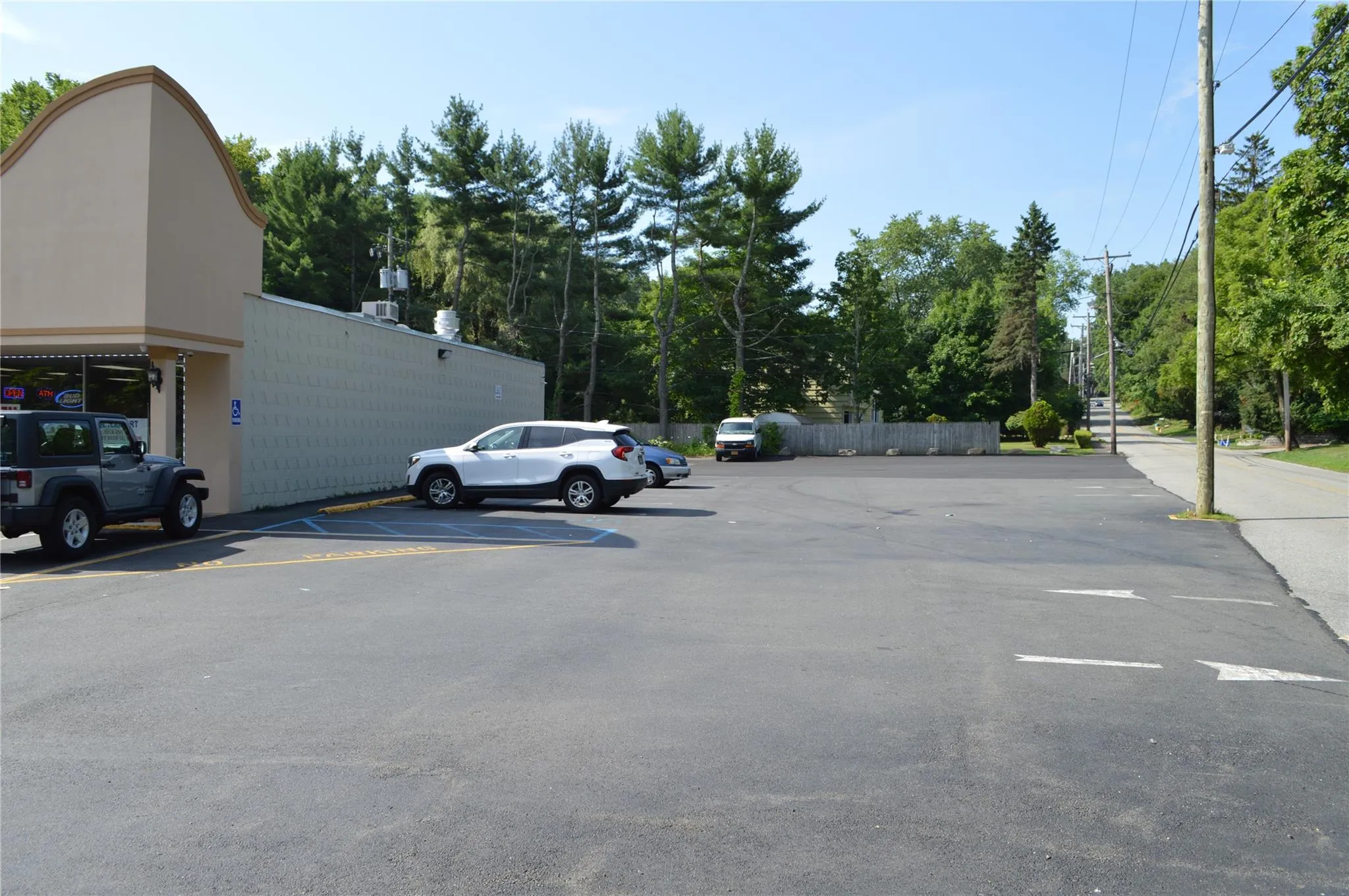 View of uncovered parking lot View of uncovered parking lot