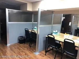 Office space featuring wood finished floors Office space featuring wood finished floors