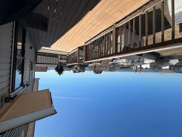 Wooden deck with amazing Bay views Wooden deck with amazing Bay views