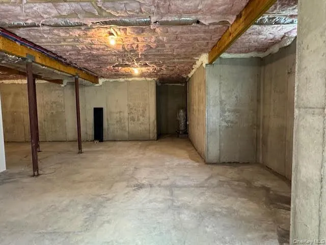 View of unfinished below grade area View of unfinished below grade area