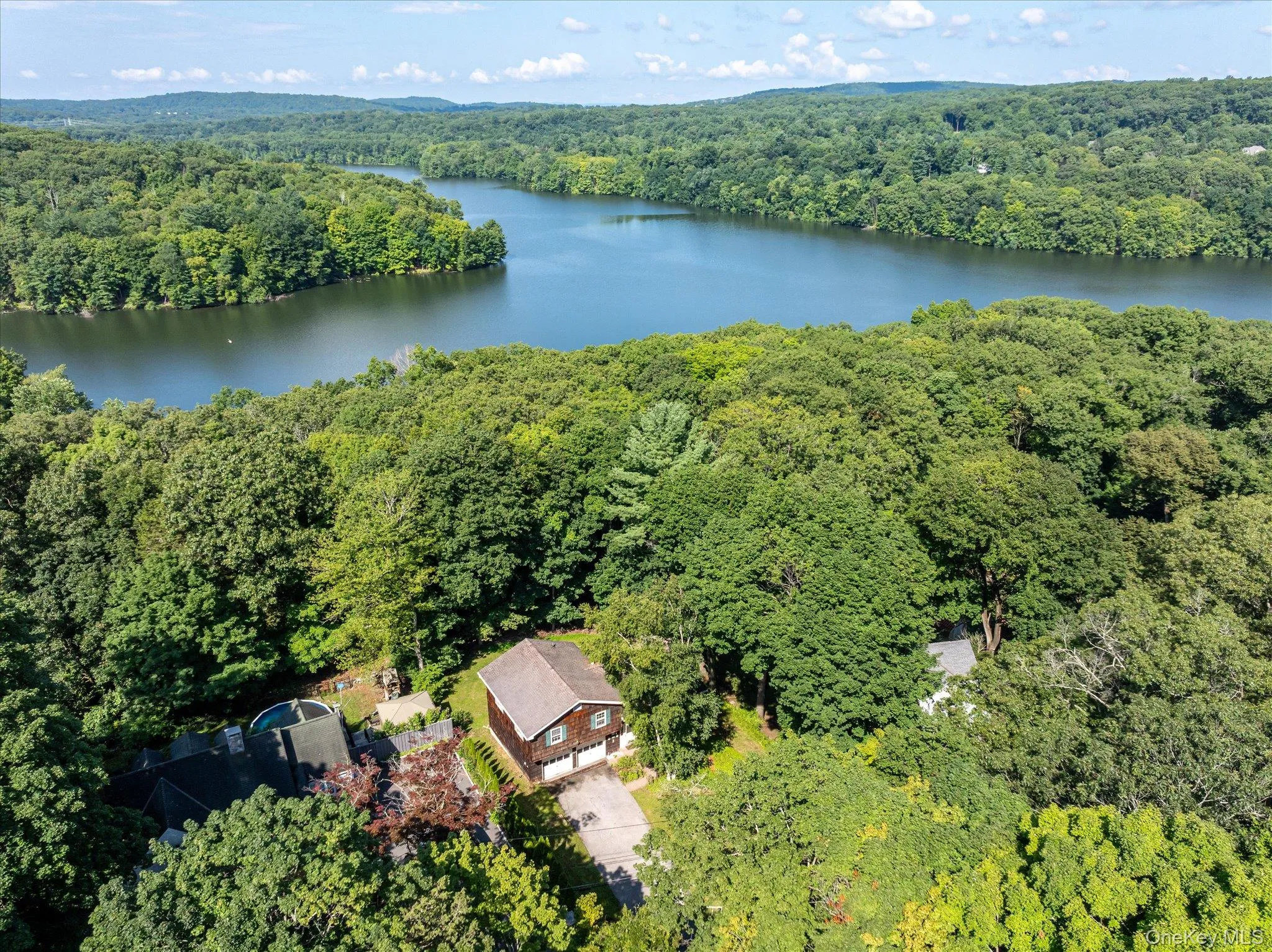 Aerial View Showing Seasonal Views of the New Croton Reservoir Aerial View Showing Seasonal Views of the New Croton Reservoir