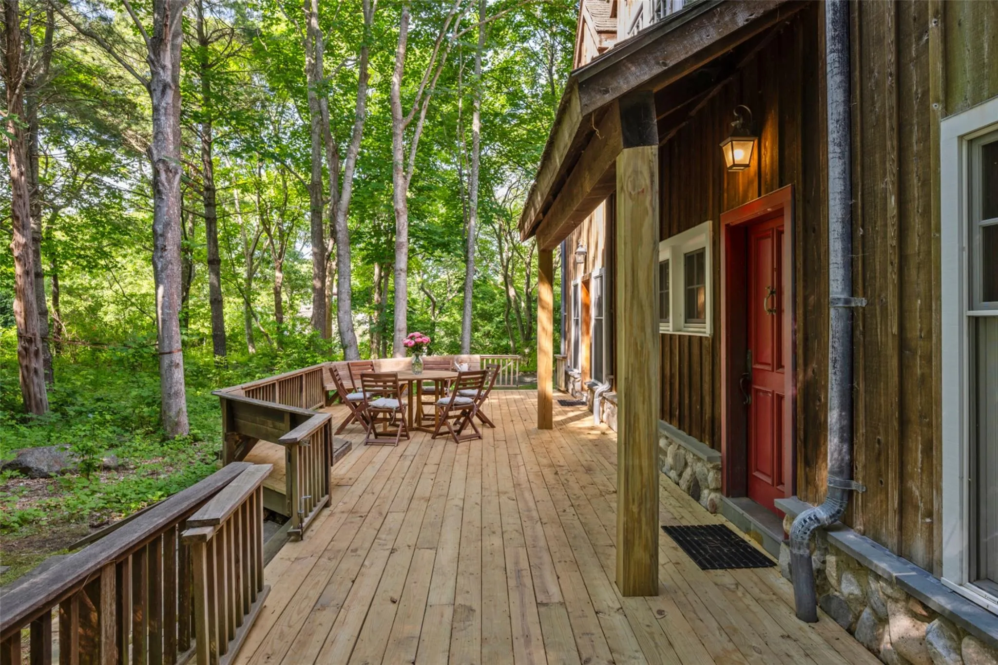 Deck featuring outdoor dining space Deck featuring outdoor dining space