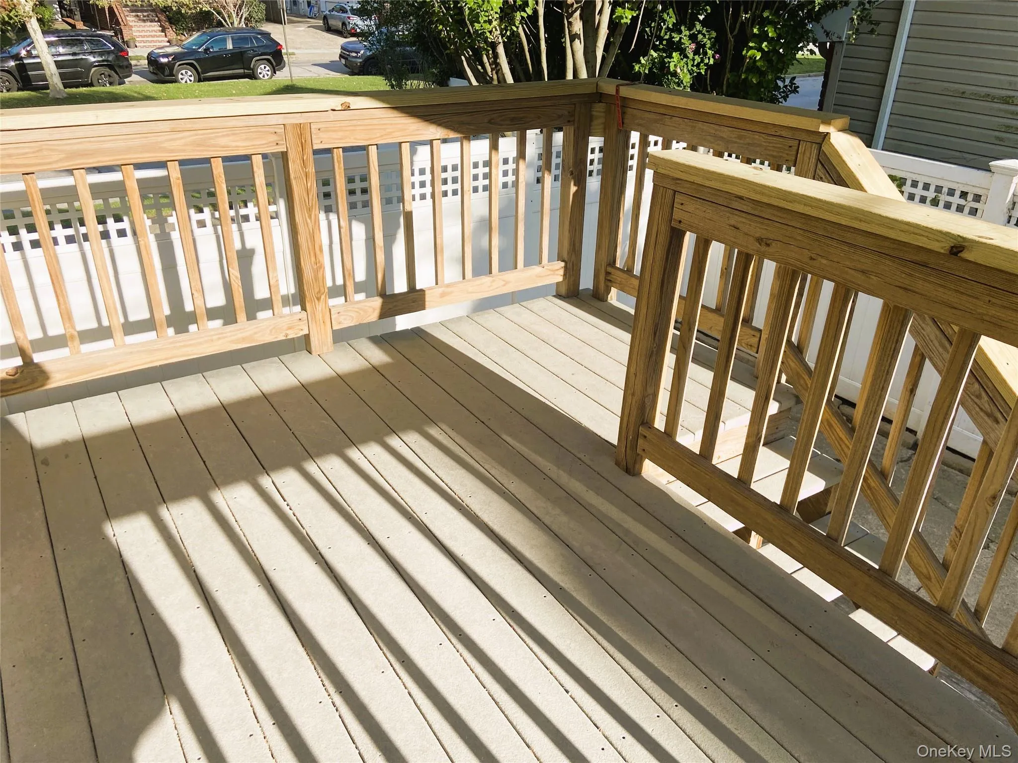View of wooden terrace View of wooden terrace