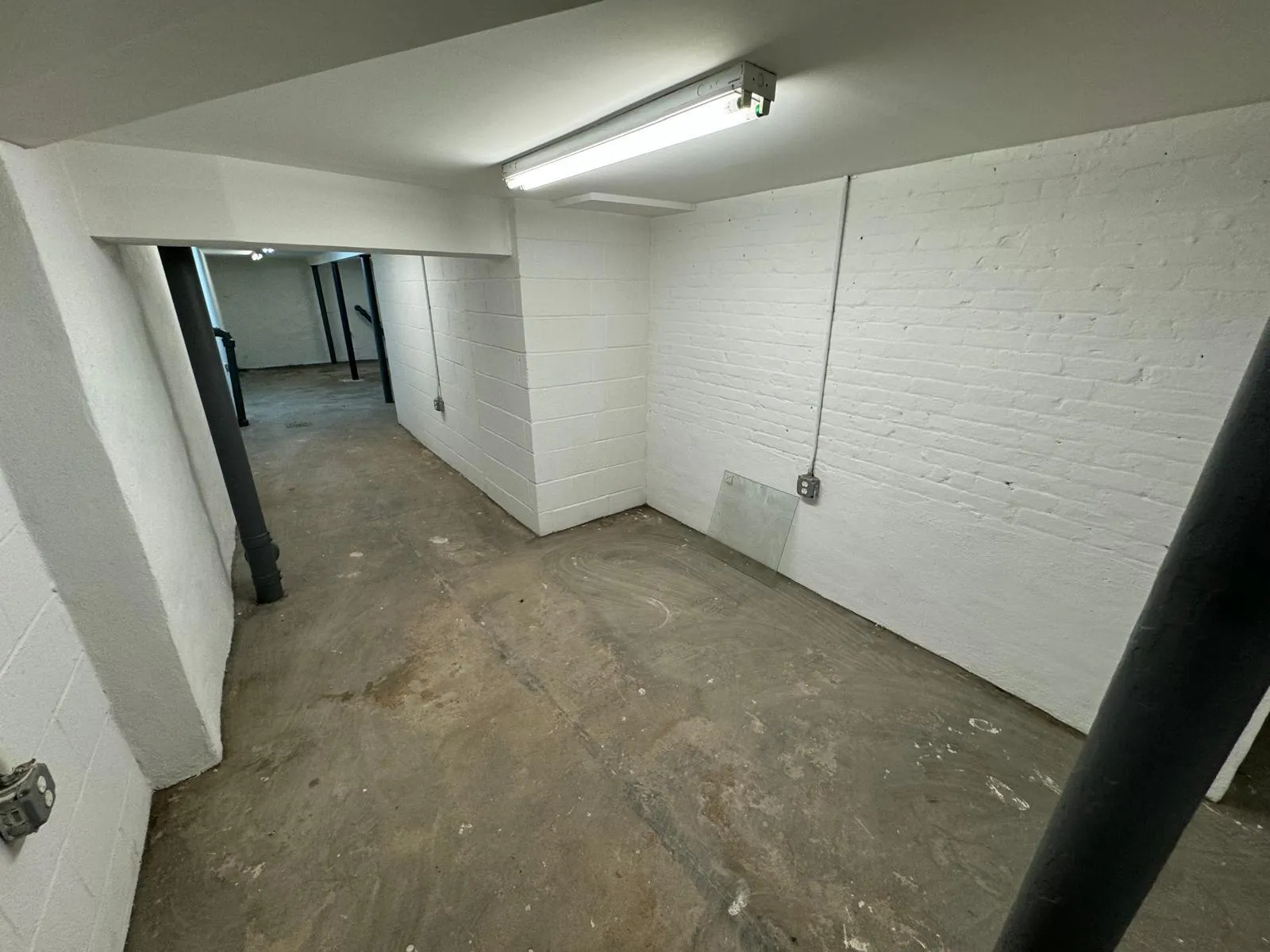 View of finished basement View of finished basement