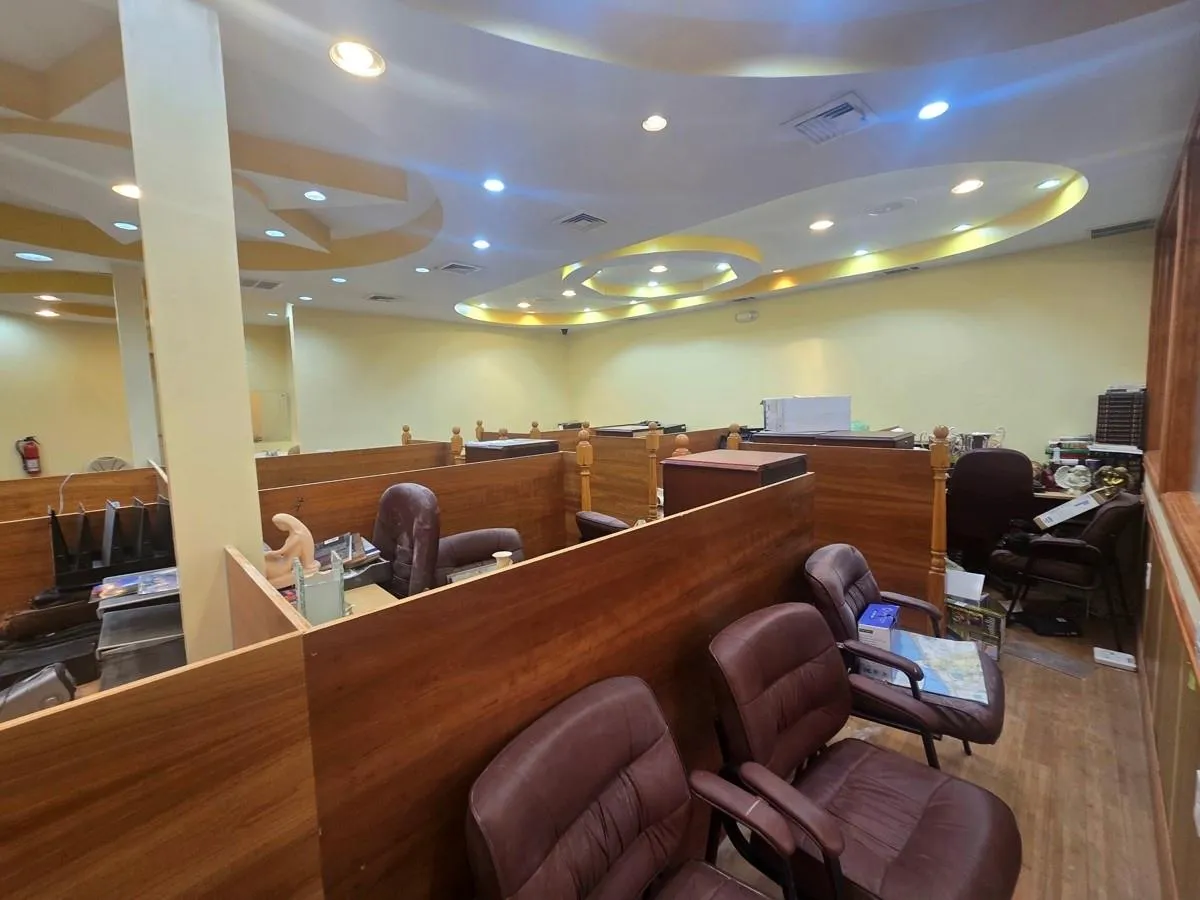 Home office featuring wood finished floors and recessed lighting Home office featuring wood finished floors and recessed lighting