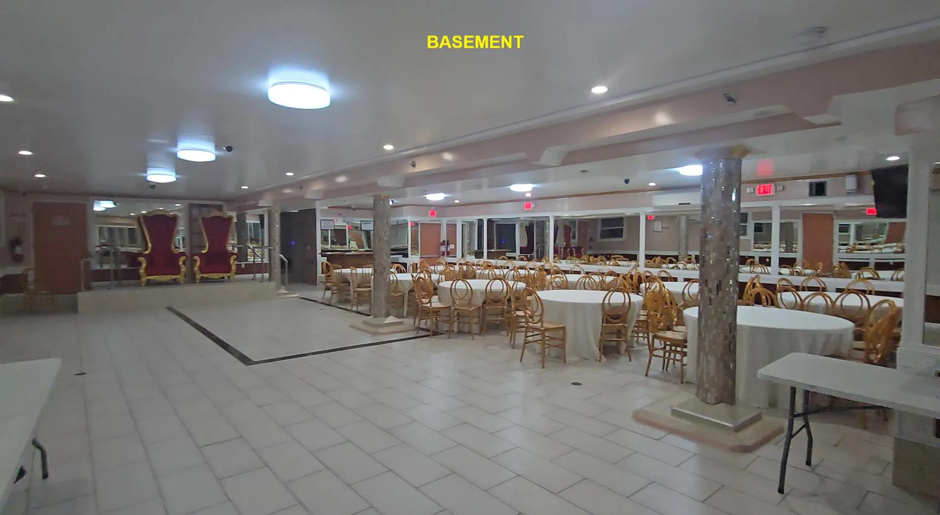 Community lobby featuring recessed lighting Community lobby featuring recessed lighting