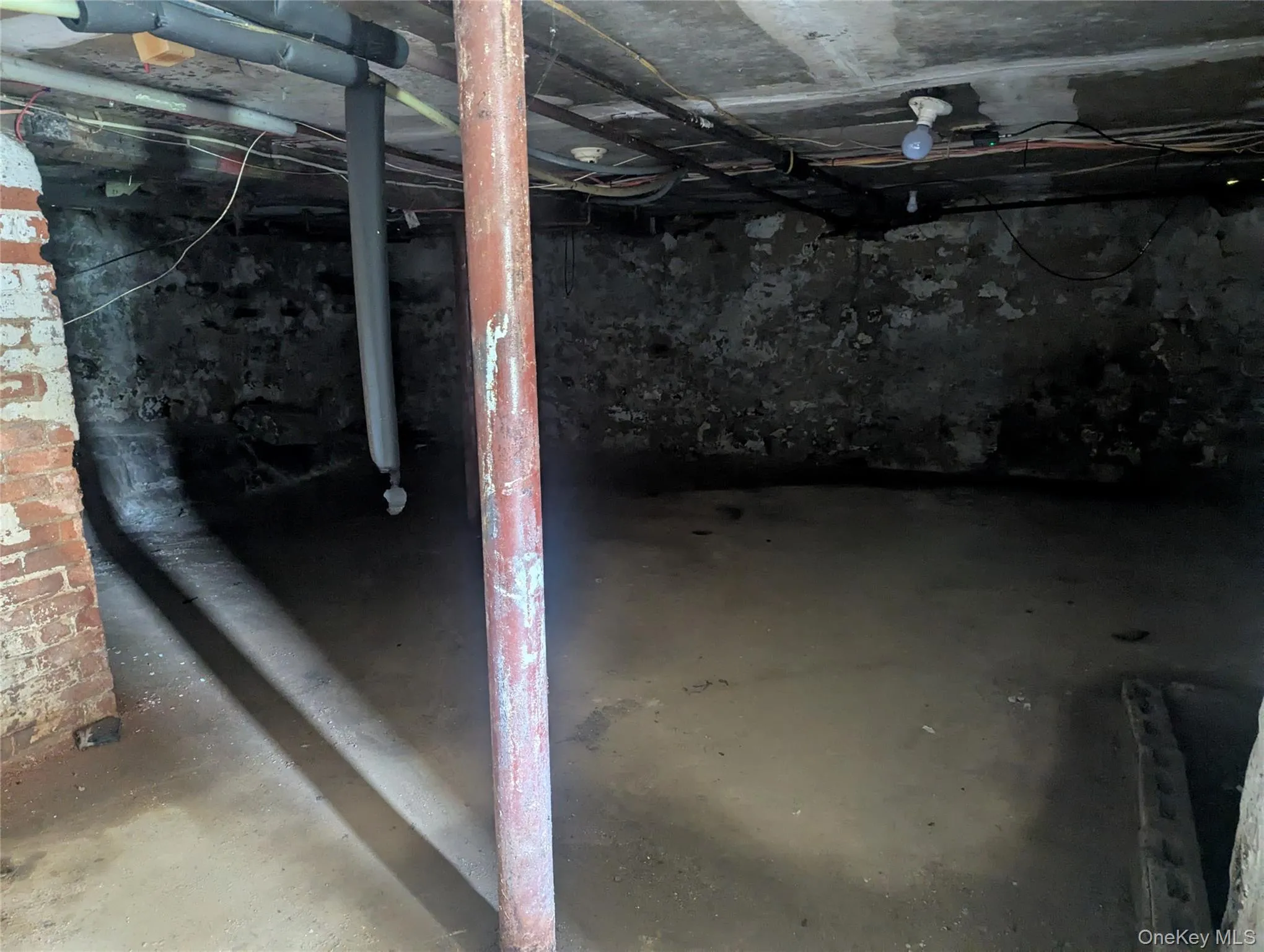 View of unfinished basement View of unfinished basement