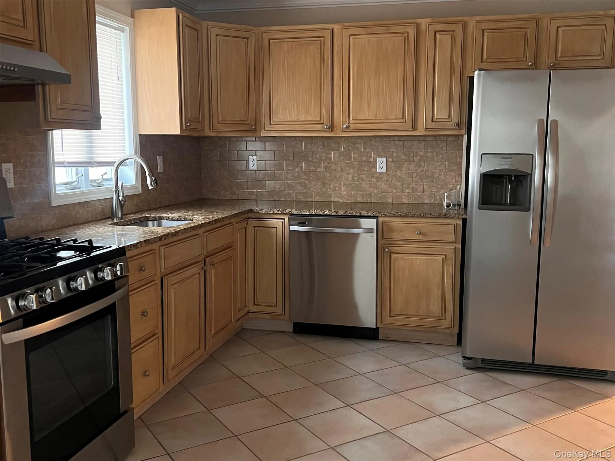 Kitchen with stainless steel appliances Kitchen with stainless steel appliances