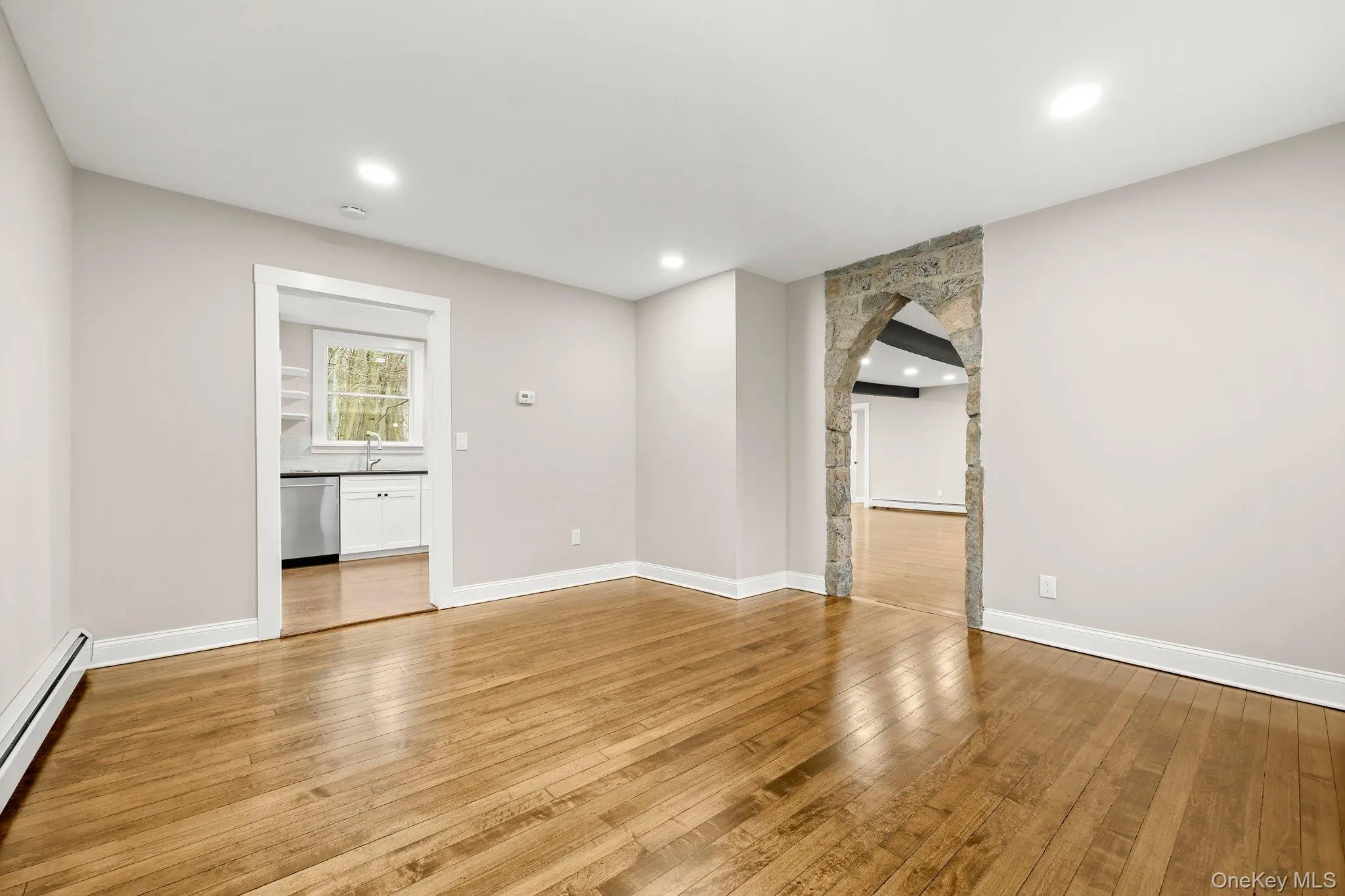 Dining room looking into kitchen Dining room looking into kitchen