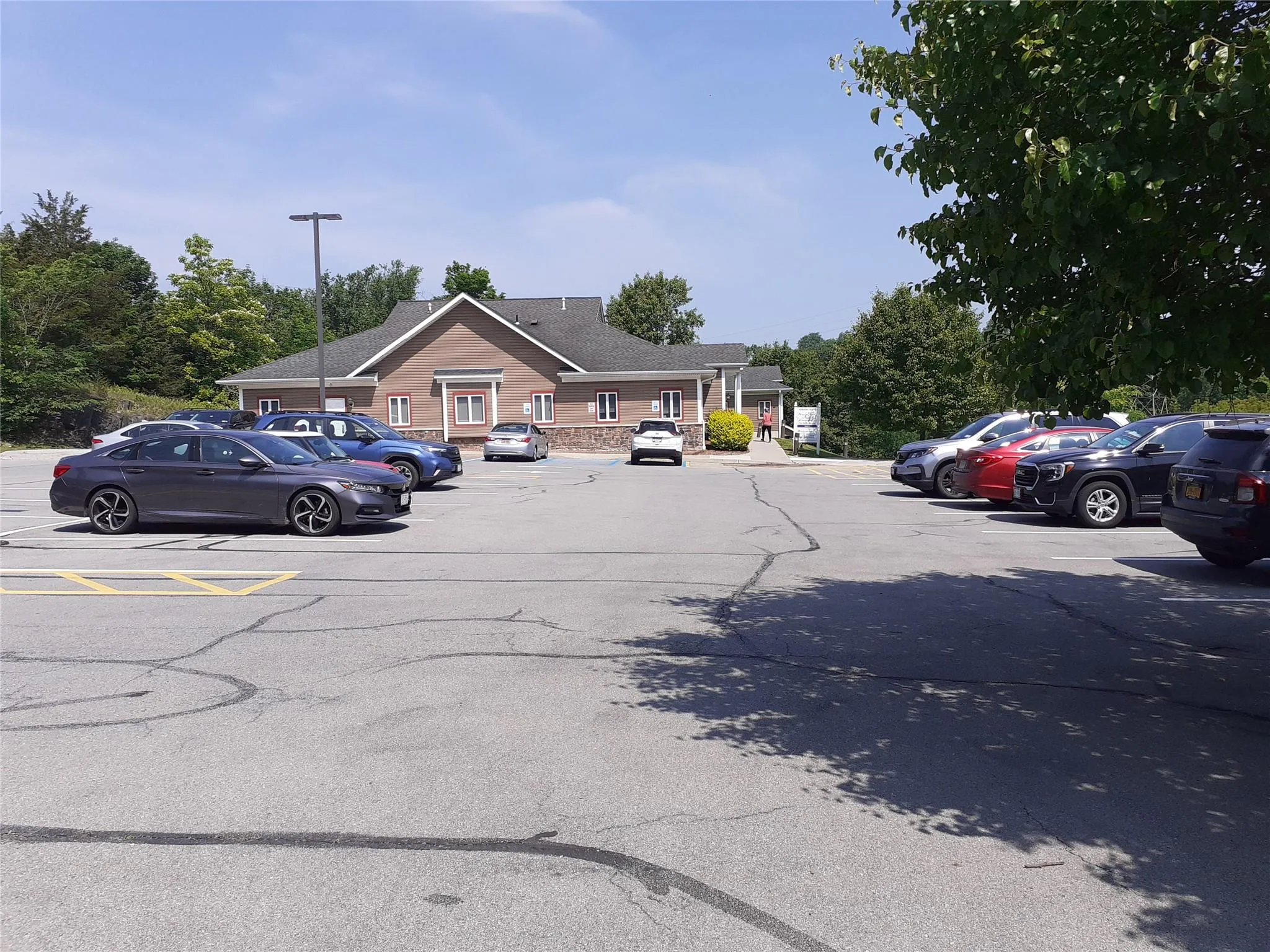 View of uncovered parking lot View of uncovered parking lot