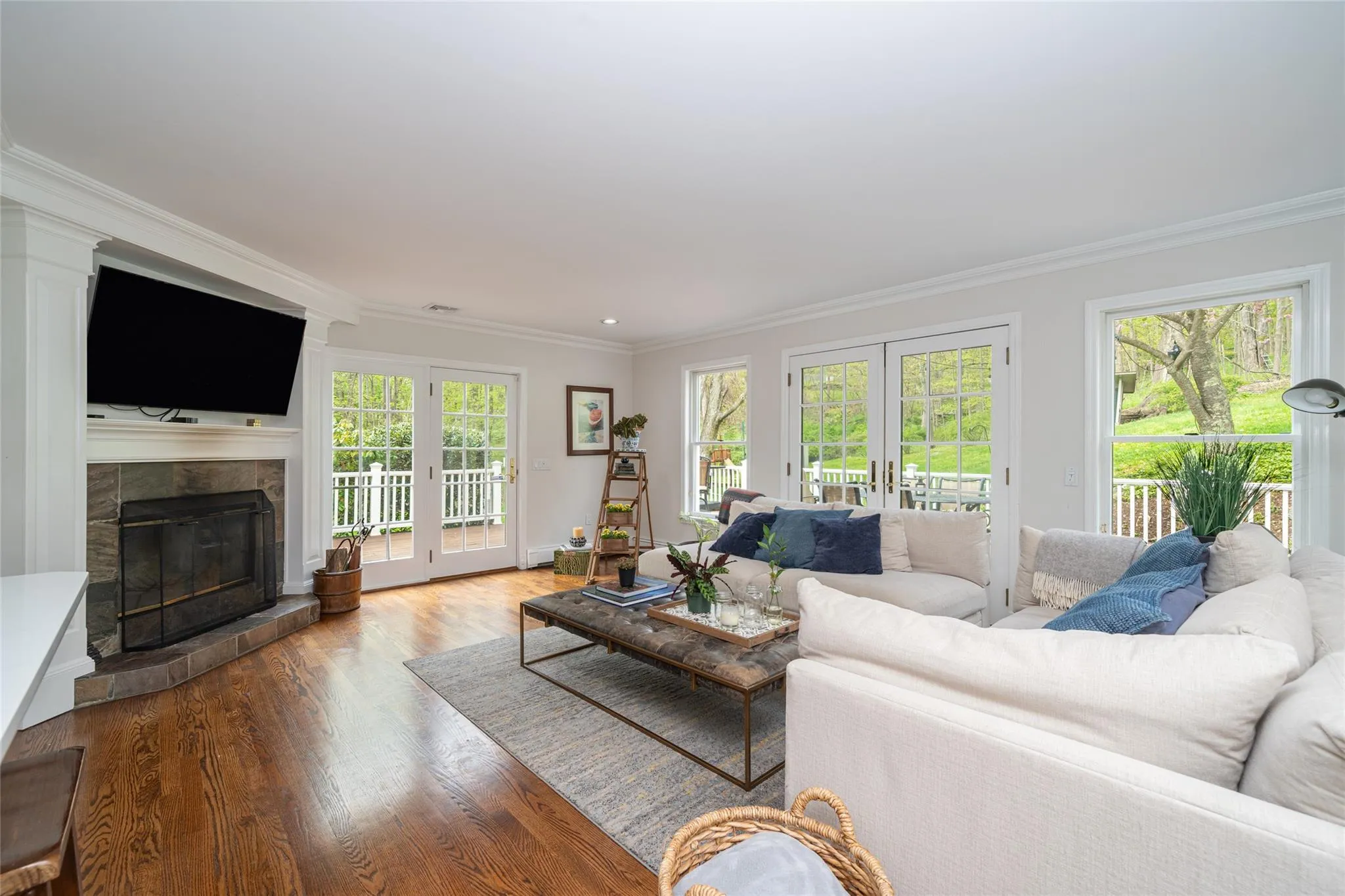 Family room with fireplace Family room with fireplace